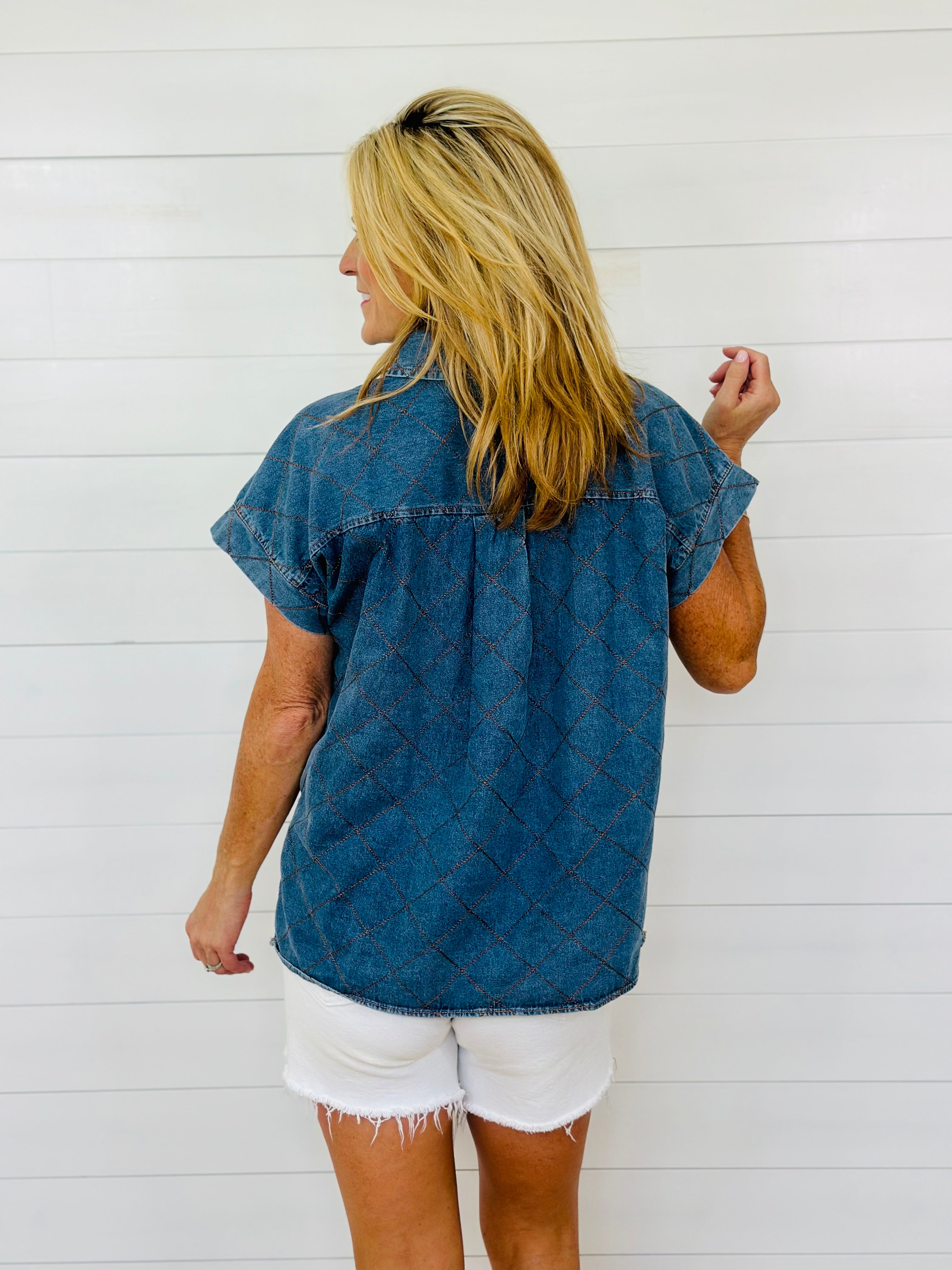 KASEY DENIM TOP