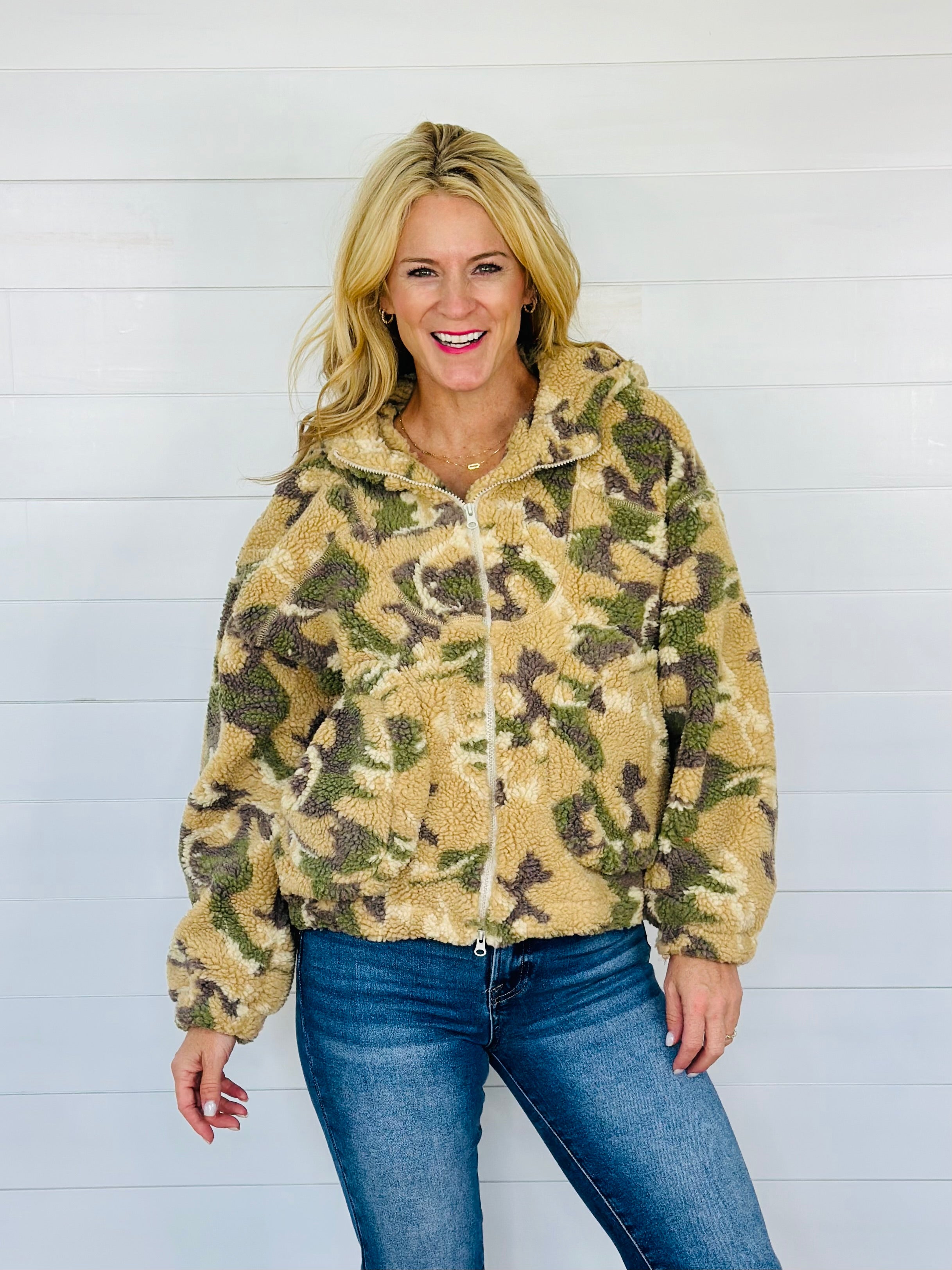 DESERT CAMO FLEECE JACKET