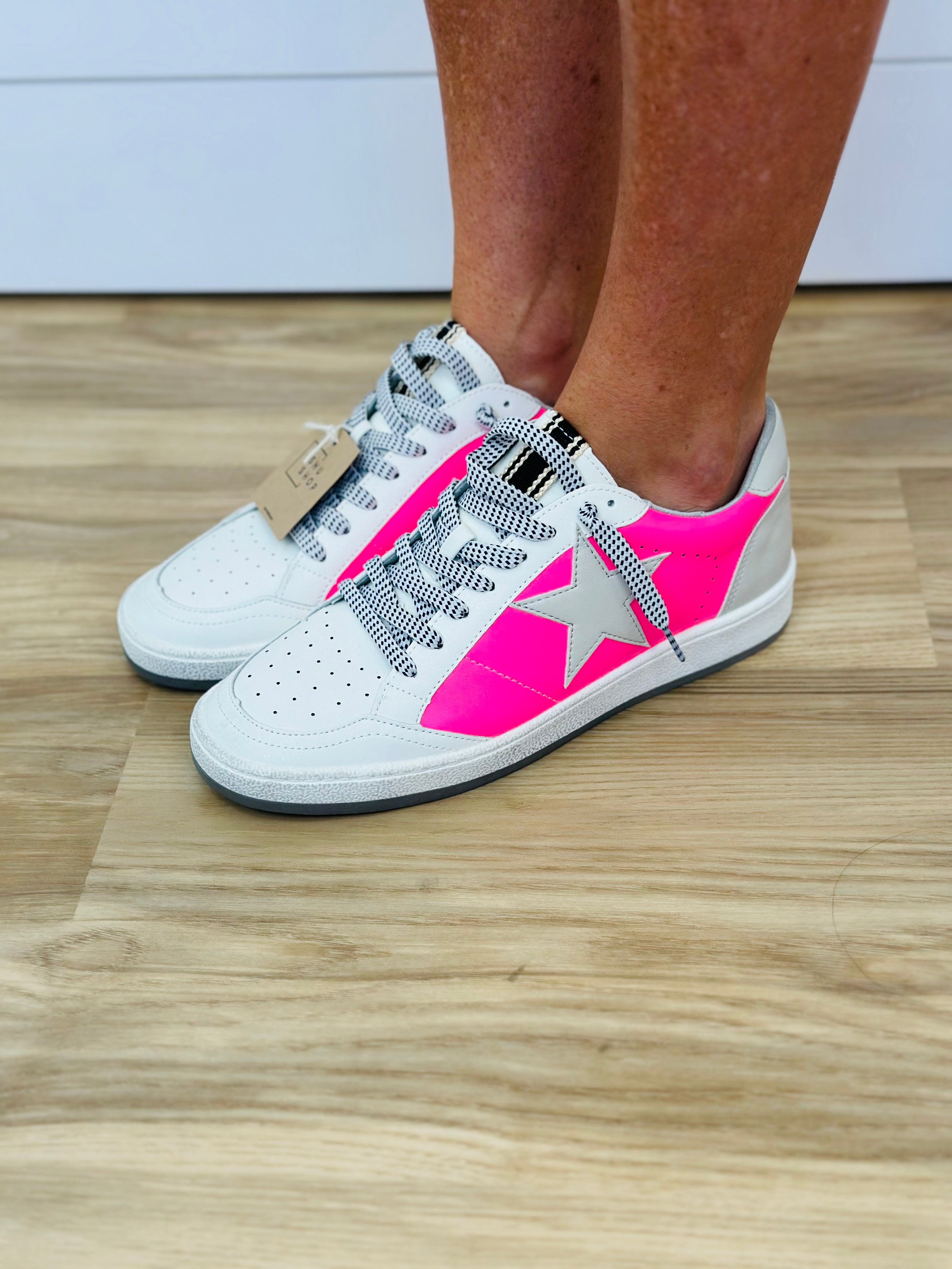 PAZ SNEAKERS-NEON PINK