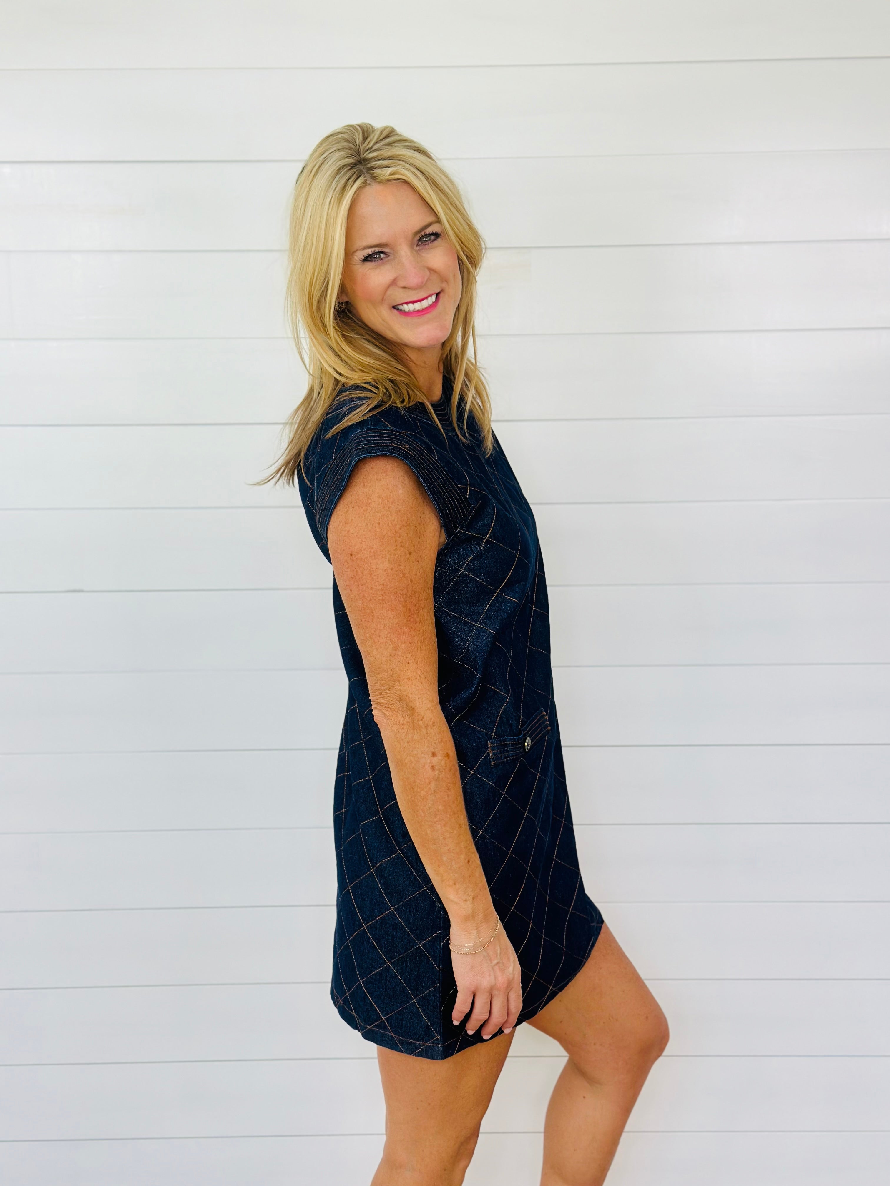 DENIM CHIC DRESS-DARK DENIM