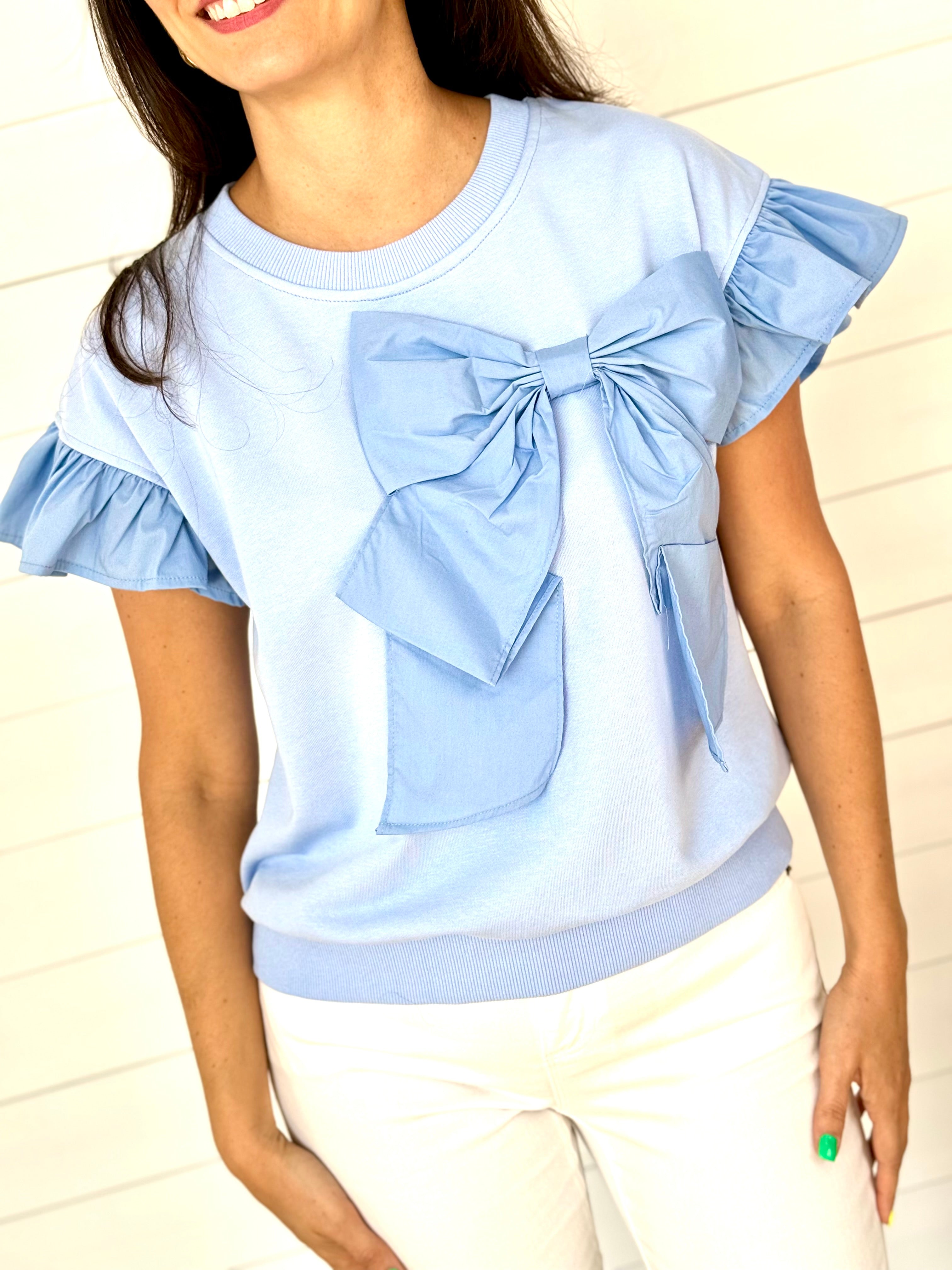 BOW TOP-BABY BLUE