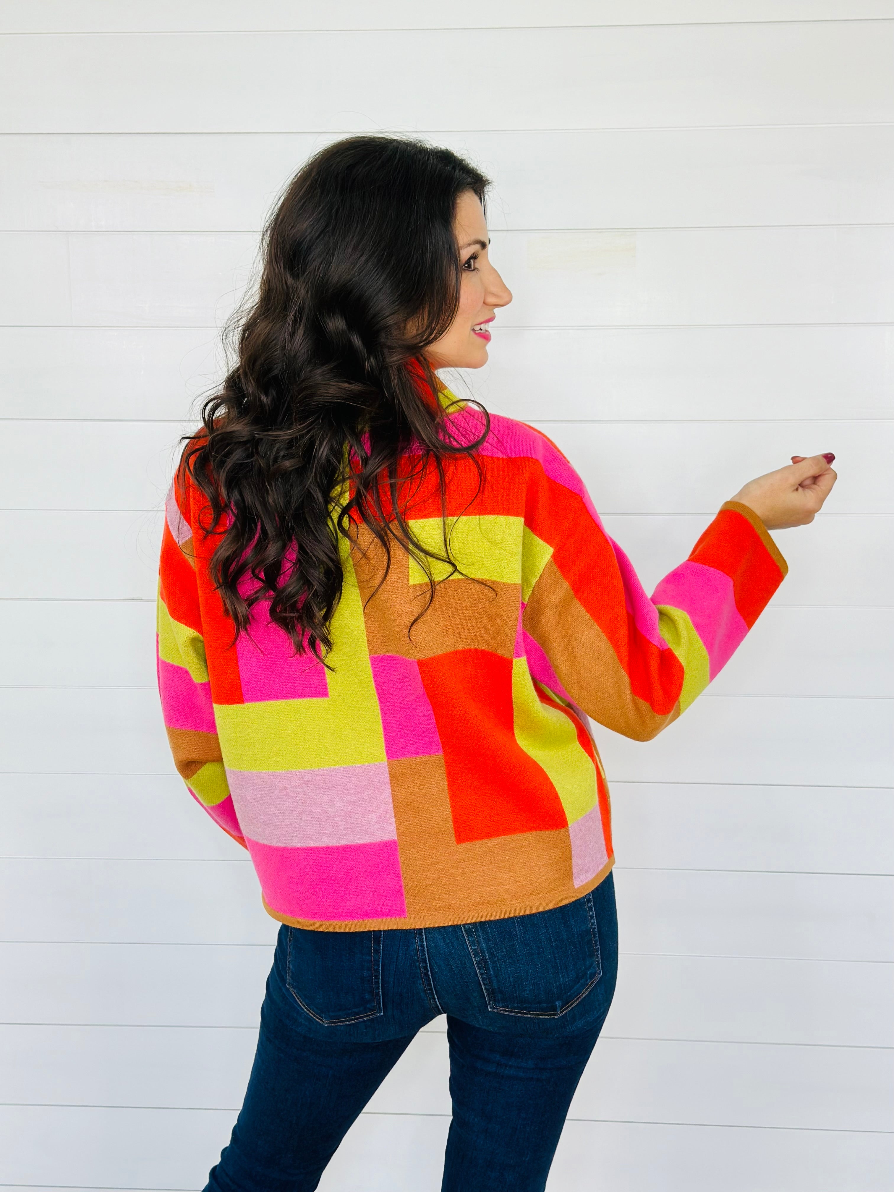 COLOR BLOCK SWEATER