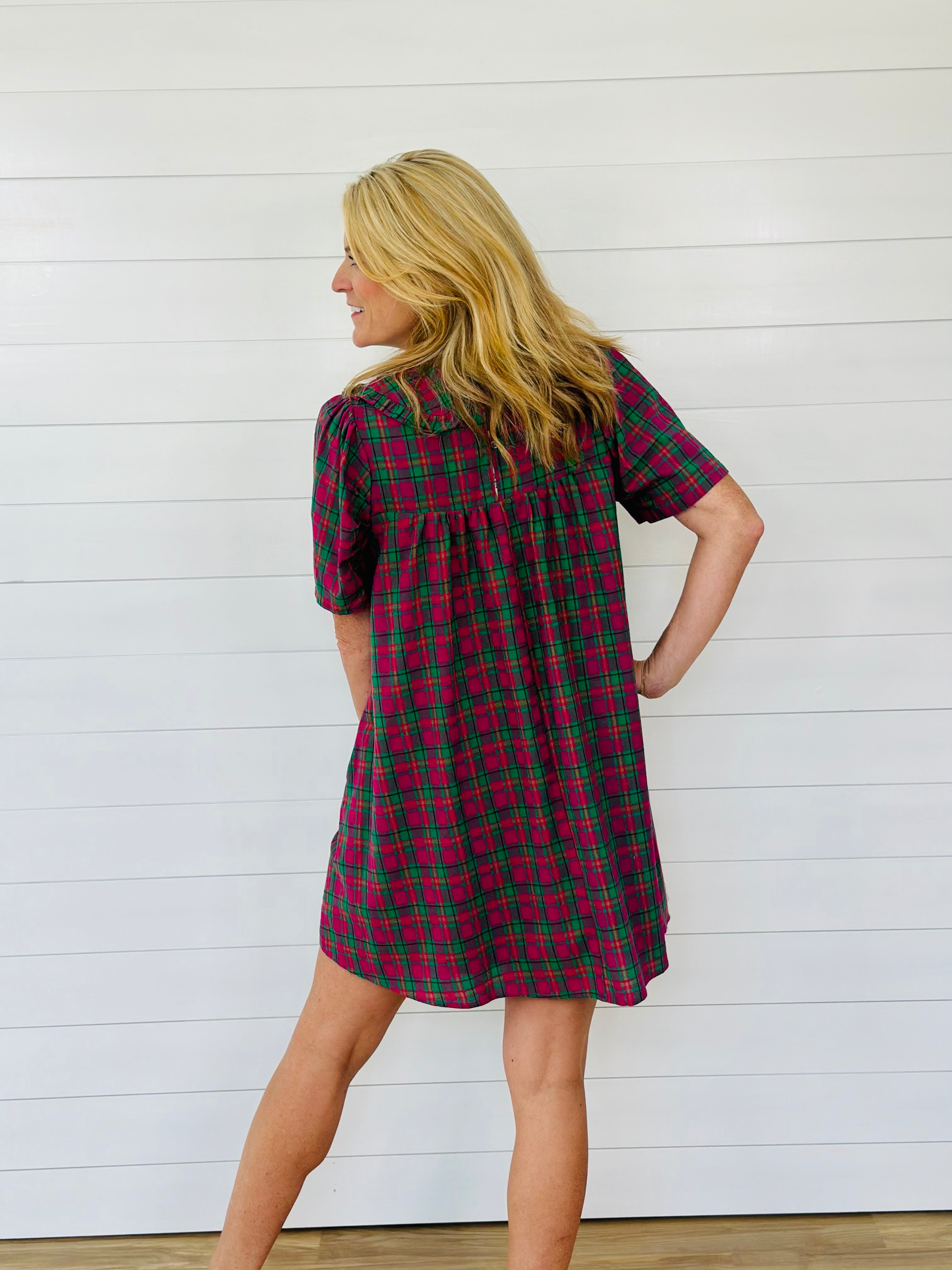 POLLY PLAID DRESS