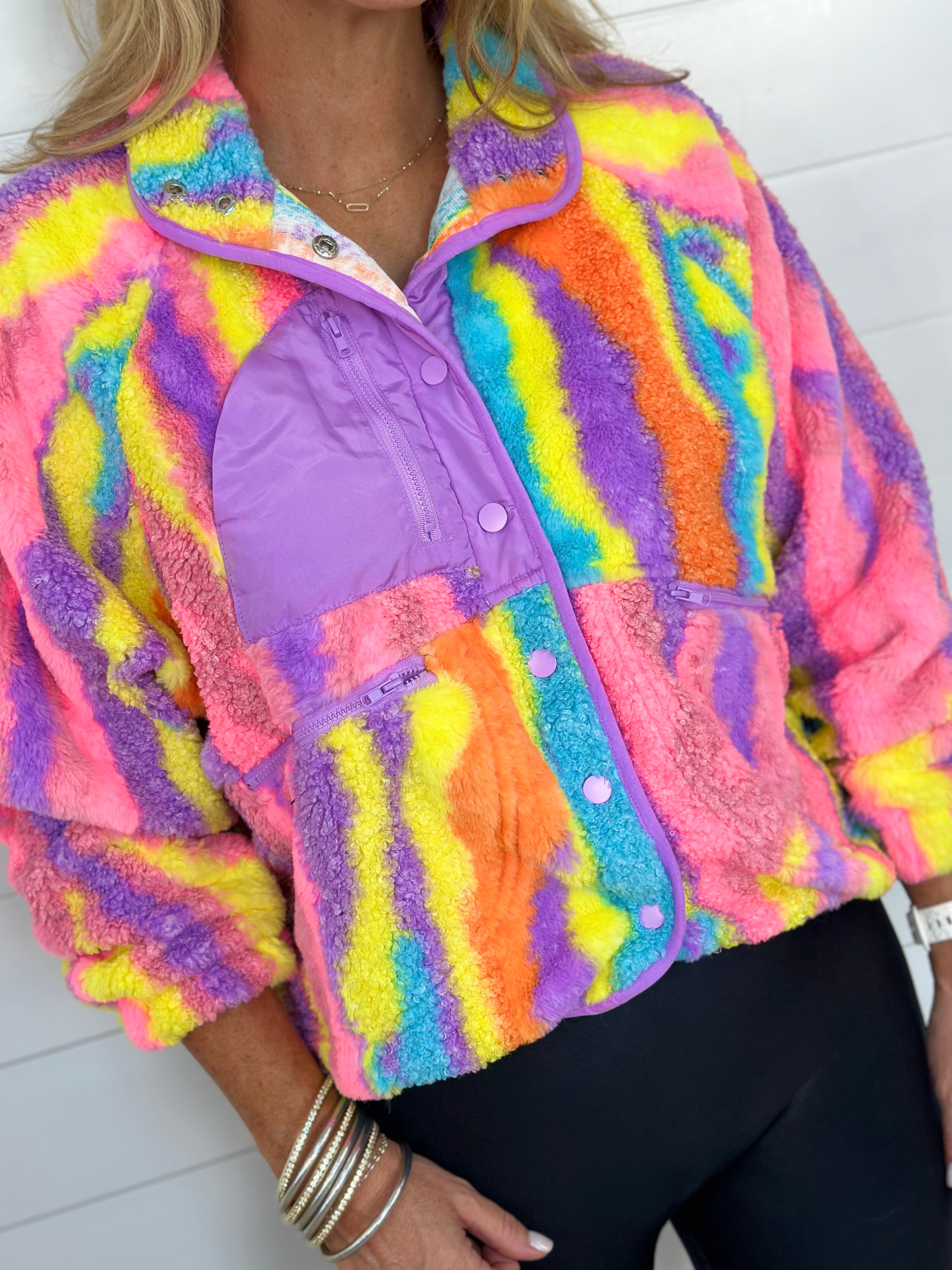 COTTON CANDY FLEECE JACKET