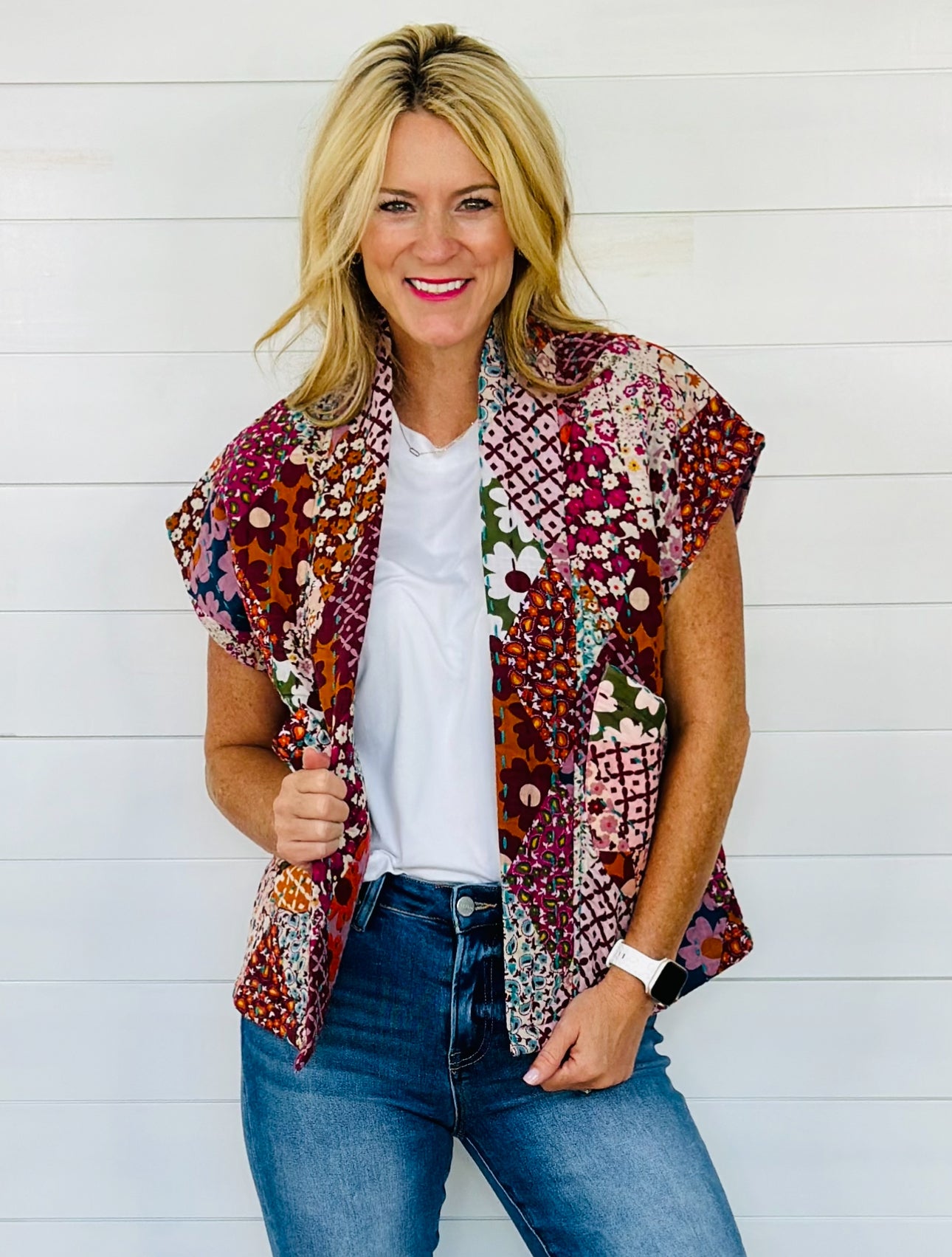 PATCHWORK QUILTED VEST