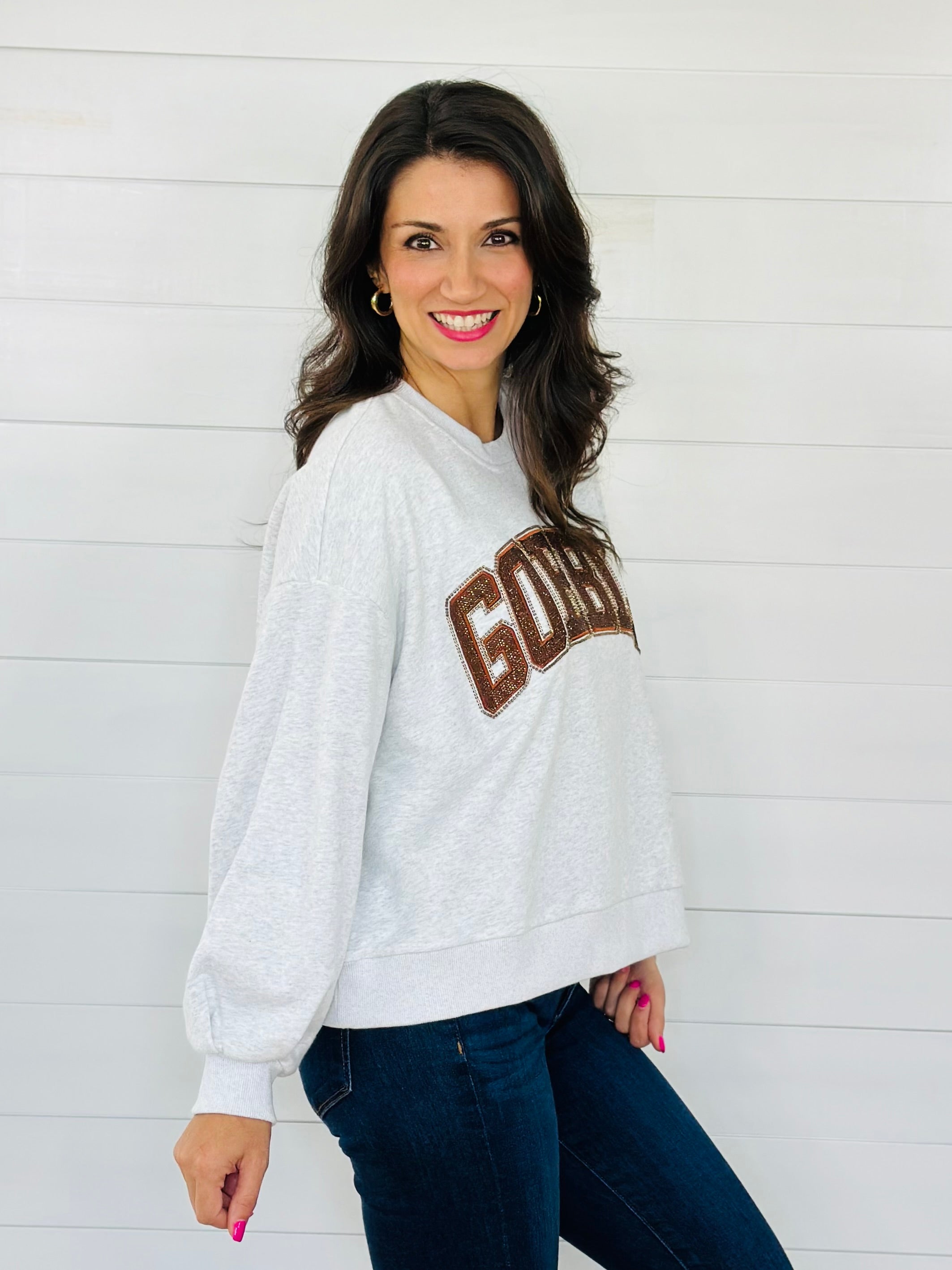 GREY GOBBLE SWEATSHIRT