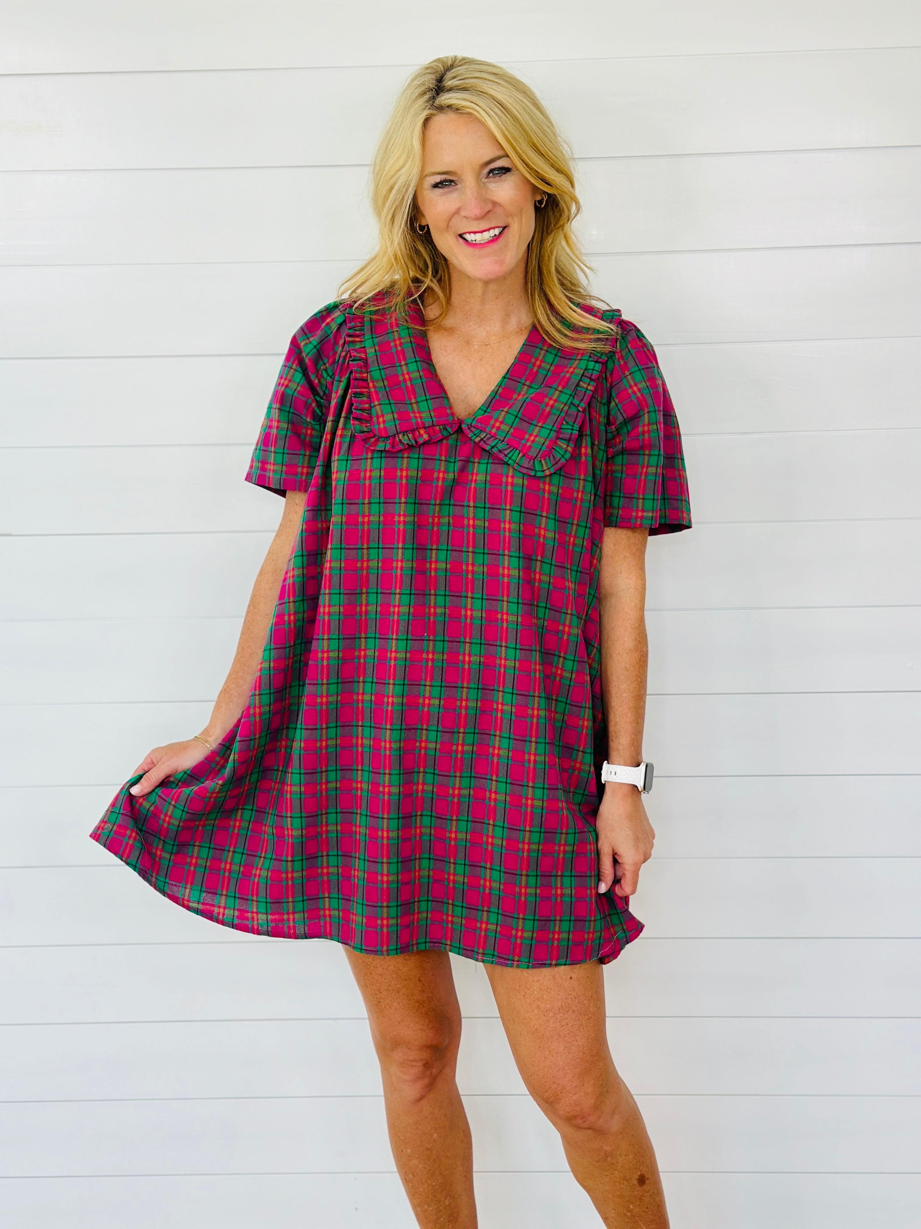 POLLY PLAID DRESS