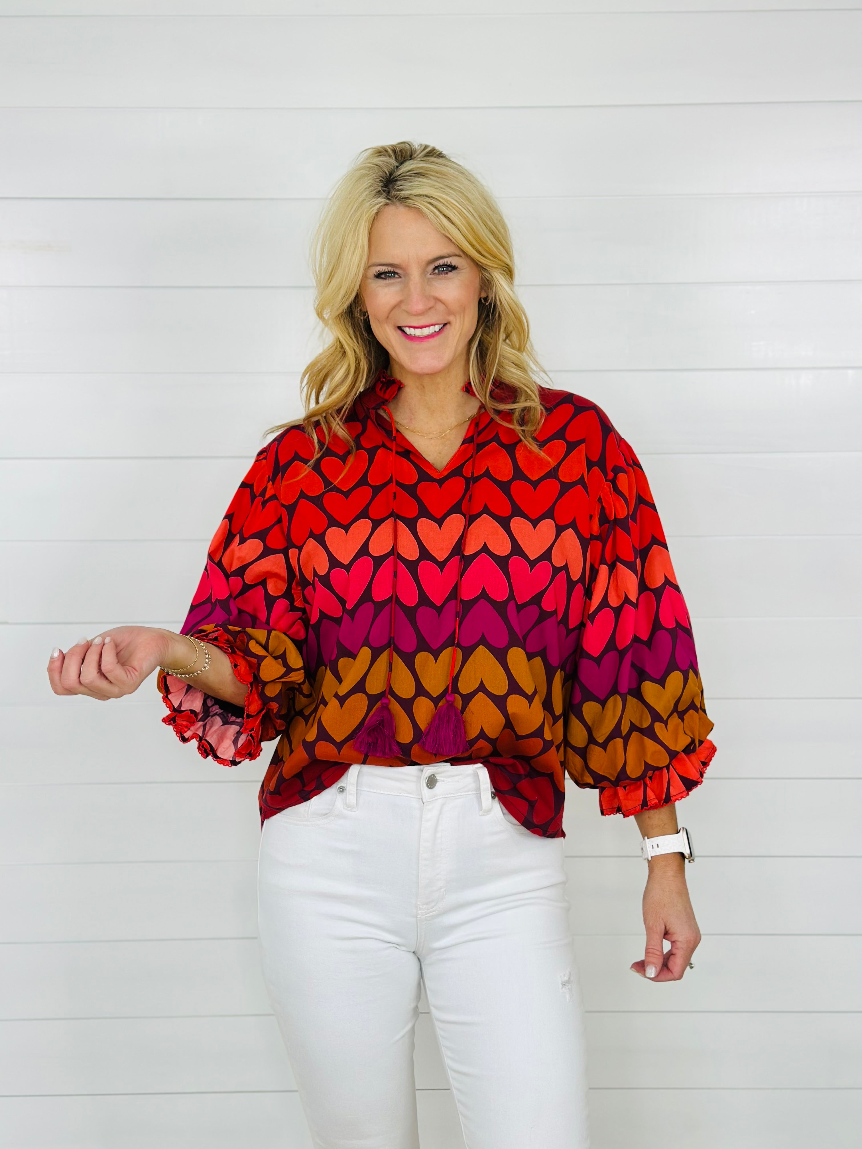 OMBRE HEART TOP