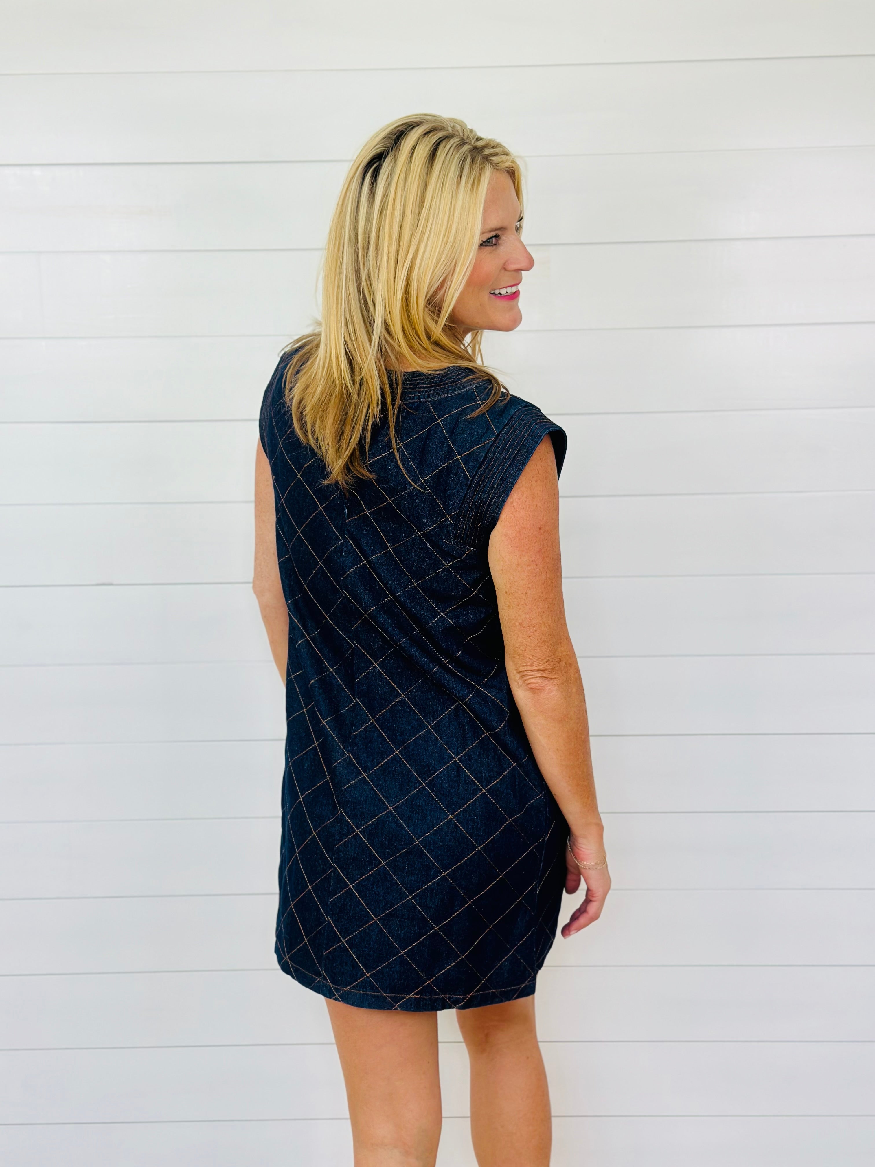 DENIM CHIC DRESS-DARK DENIM