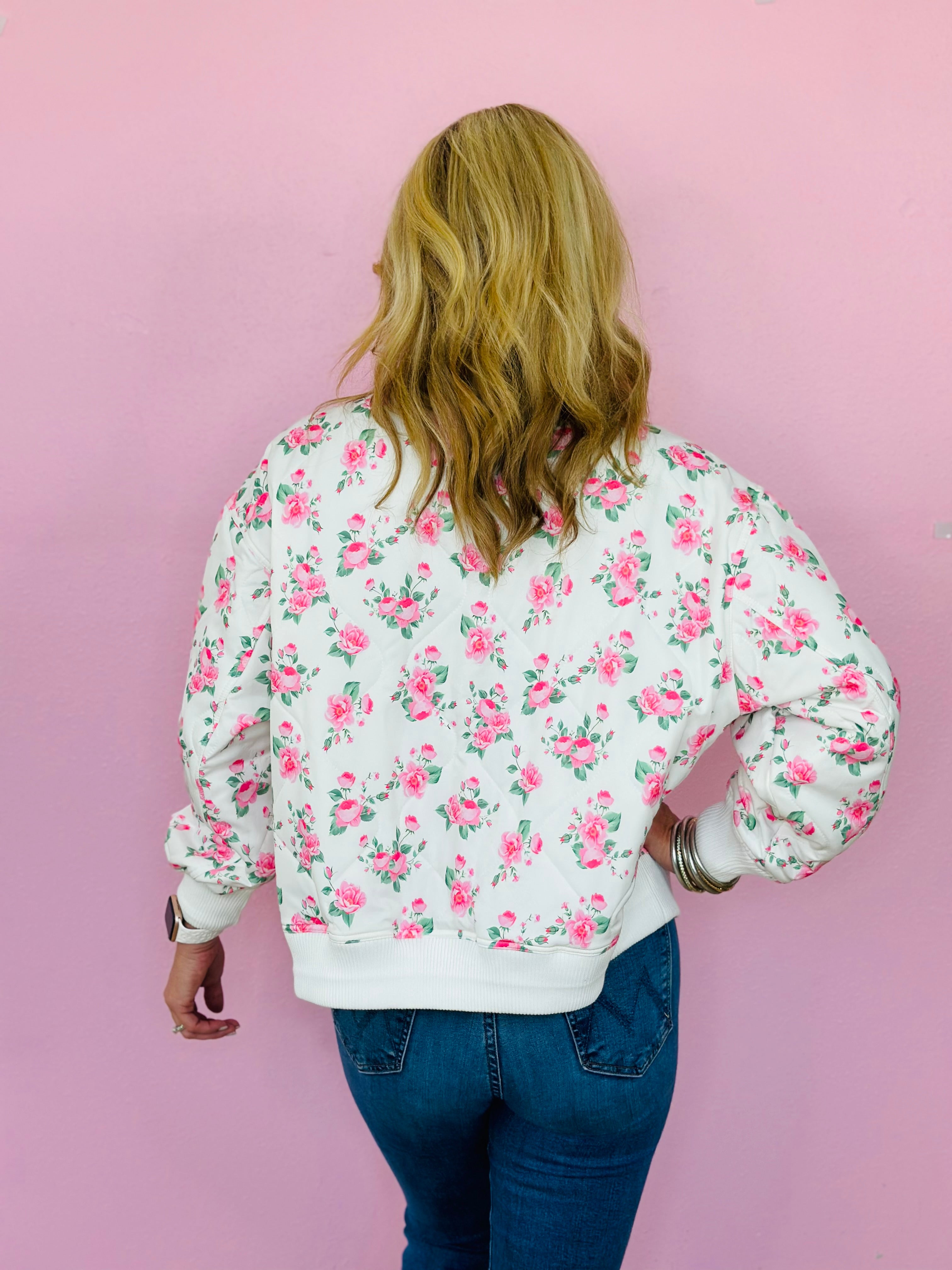 QUILTED ROSE JACKET