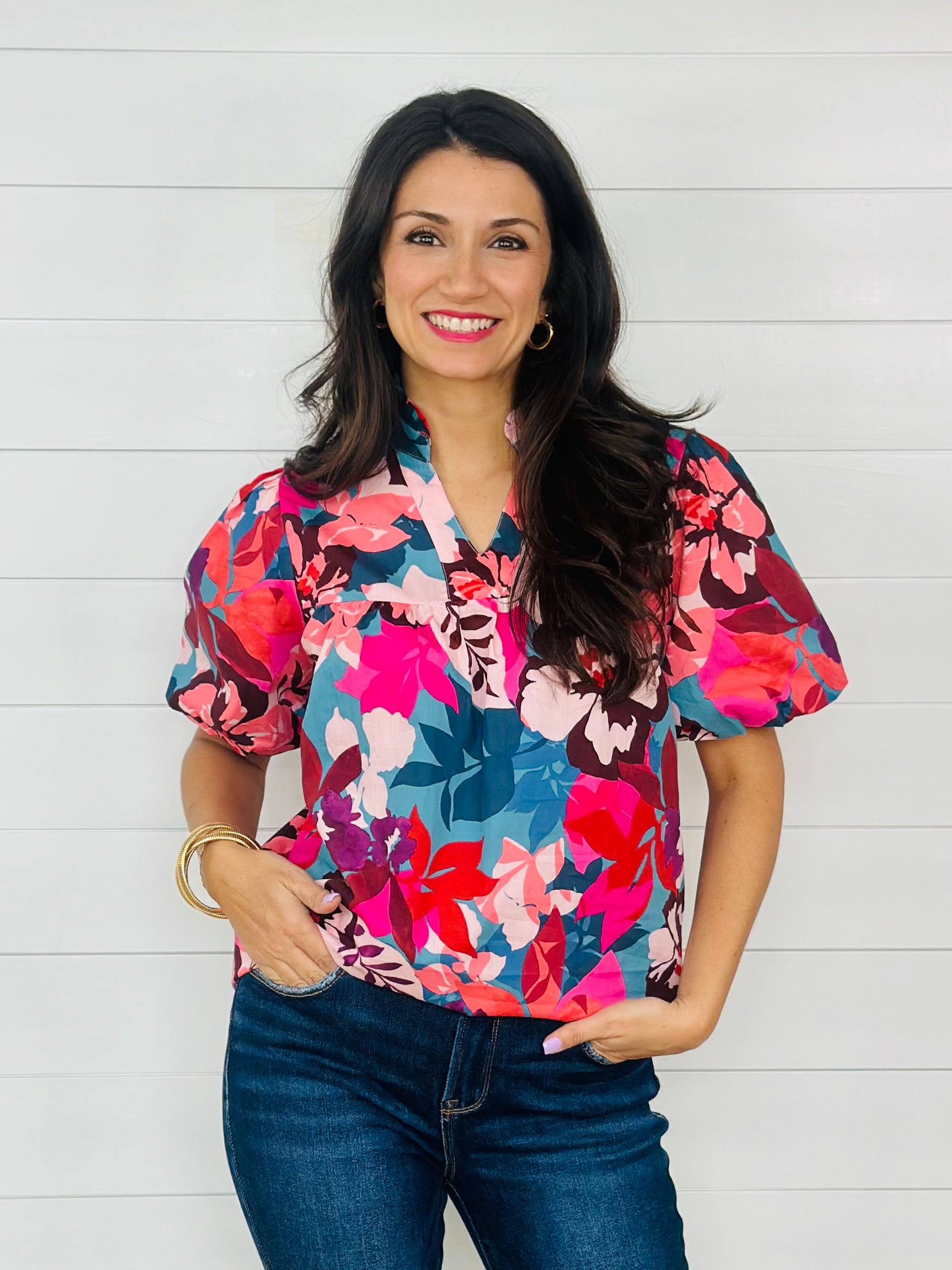 FALL FLORALS TOP