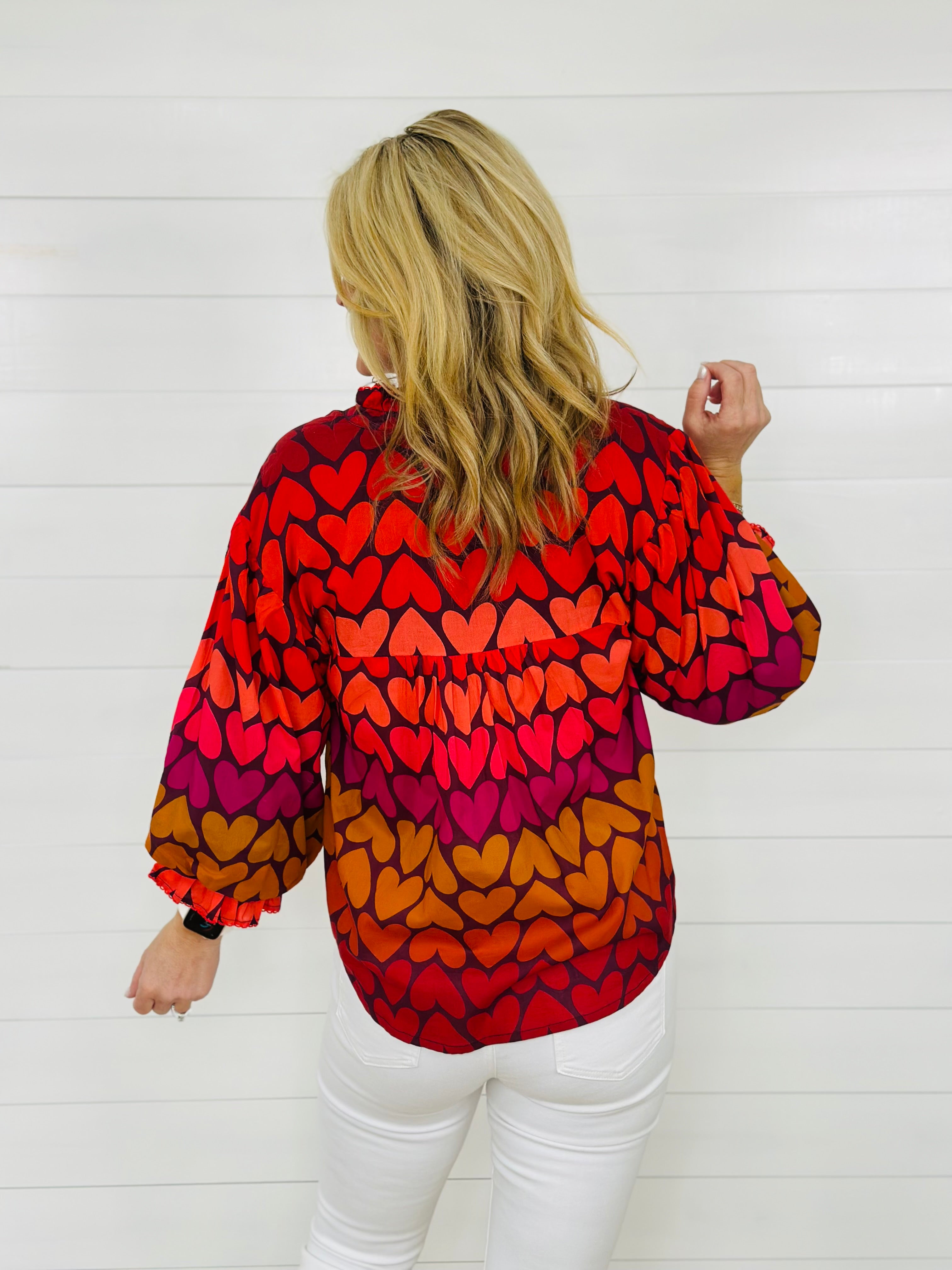 OMBRE HEART TOP