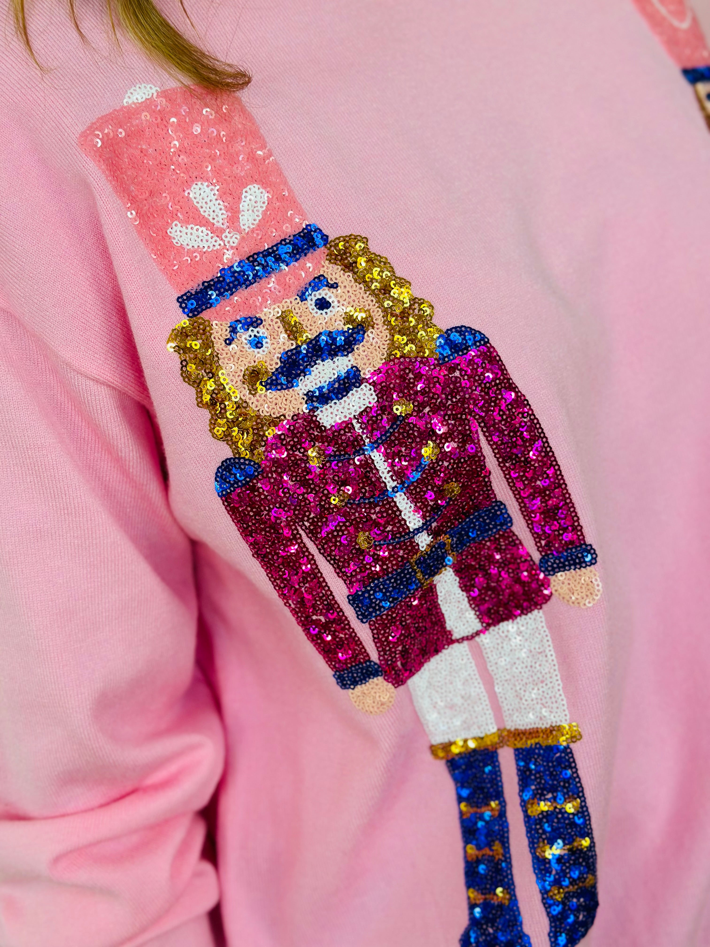 NUTCRACKER DUO SWEATER-LT PINK