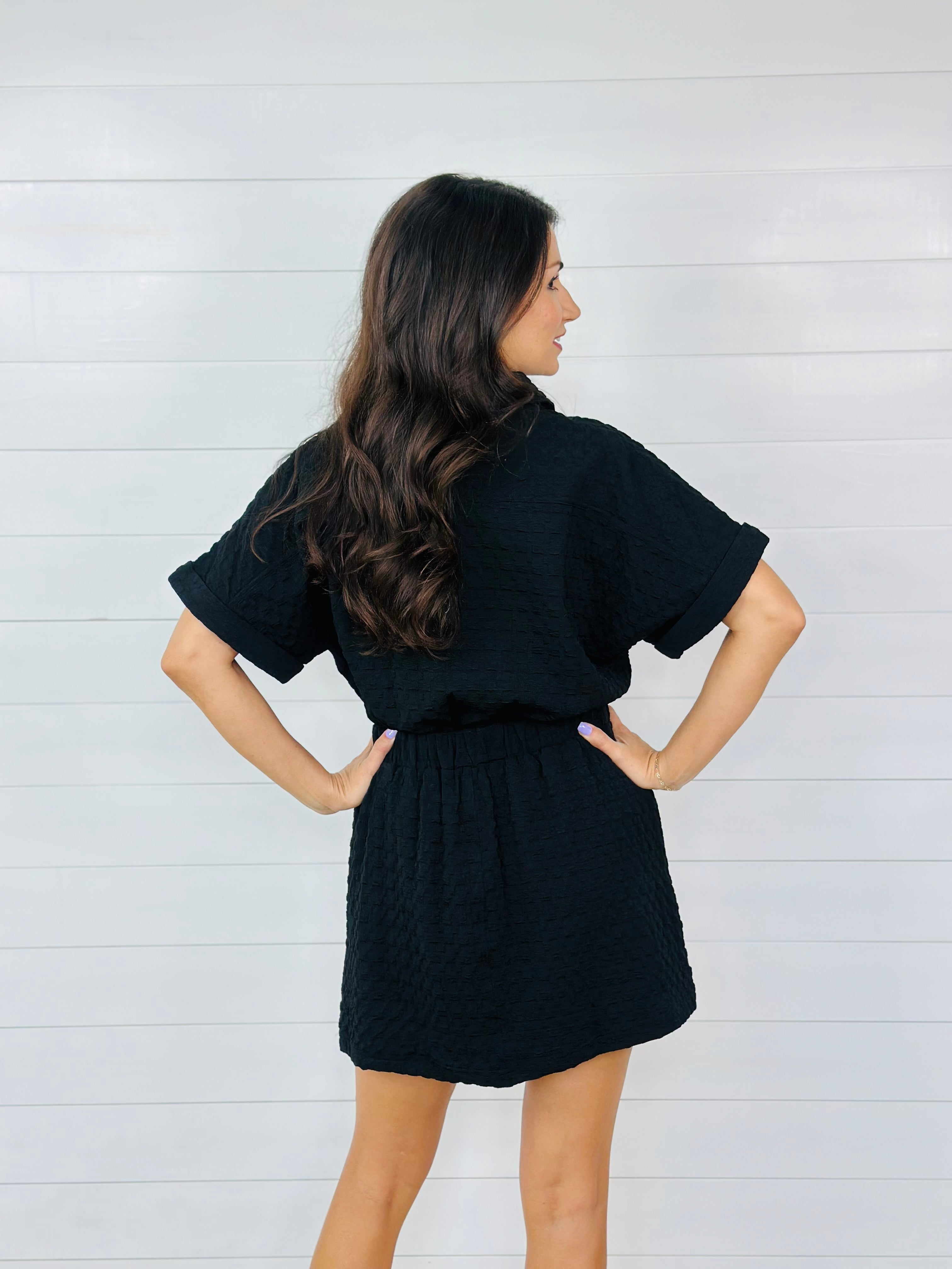 ROWAN SKORT ROMPER-BLACK