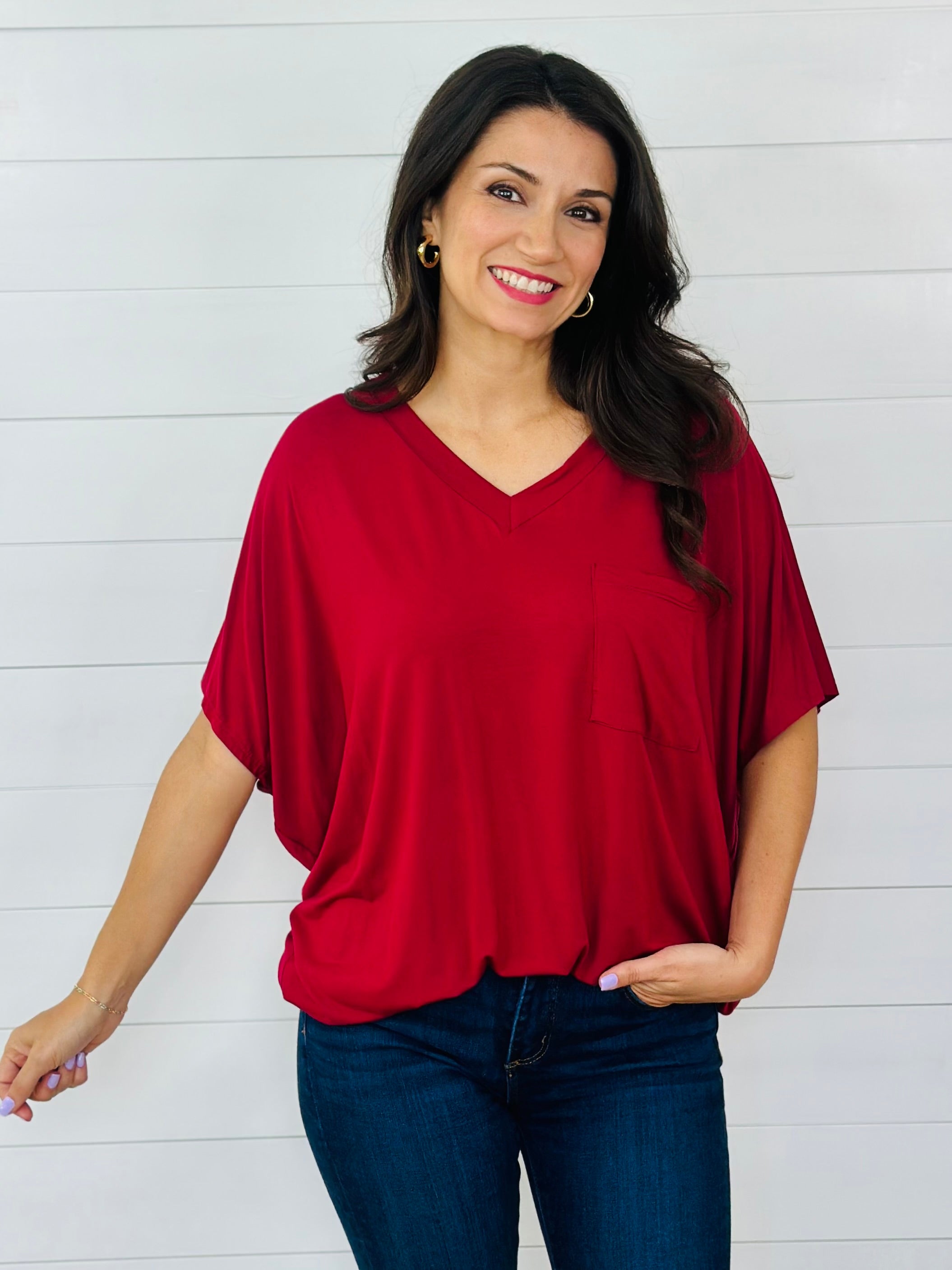 ASHLEY TOP-MAROON