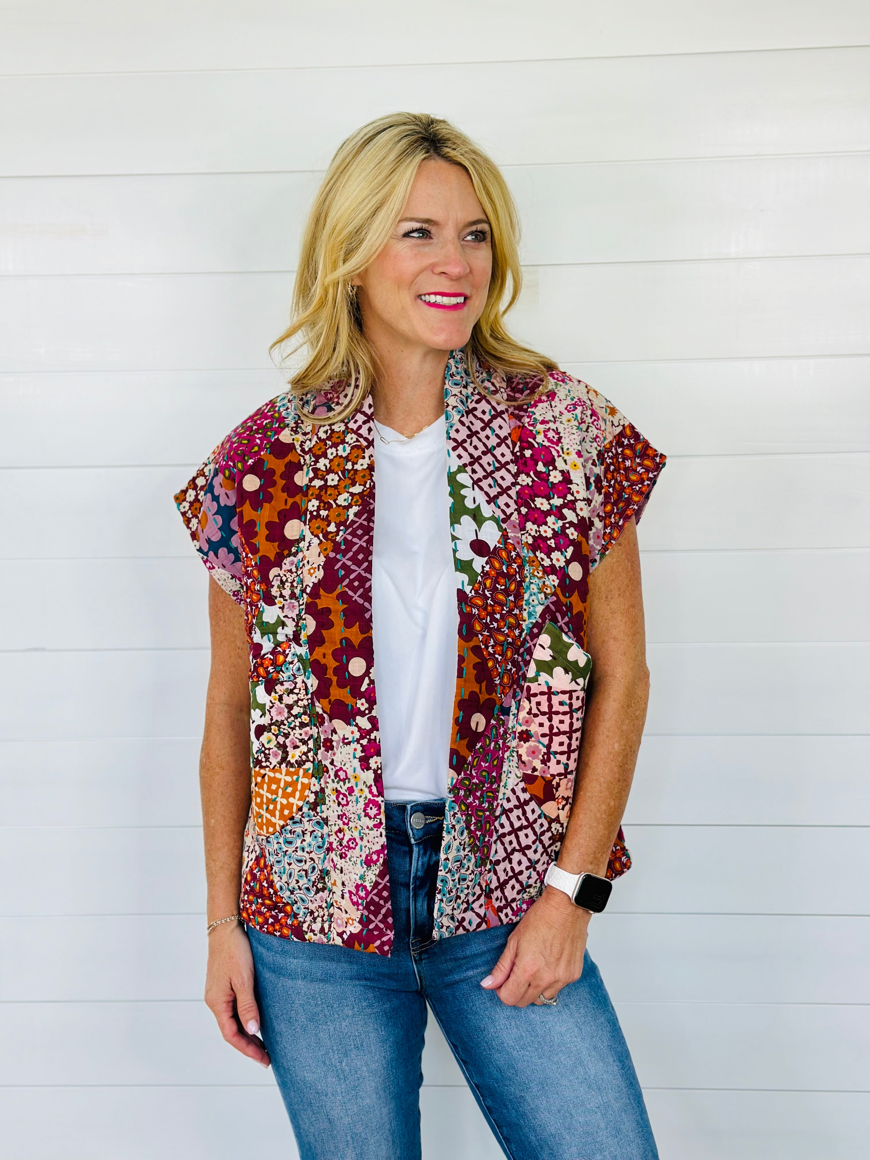 PATCHWORK QUILTED VEST