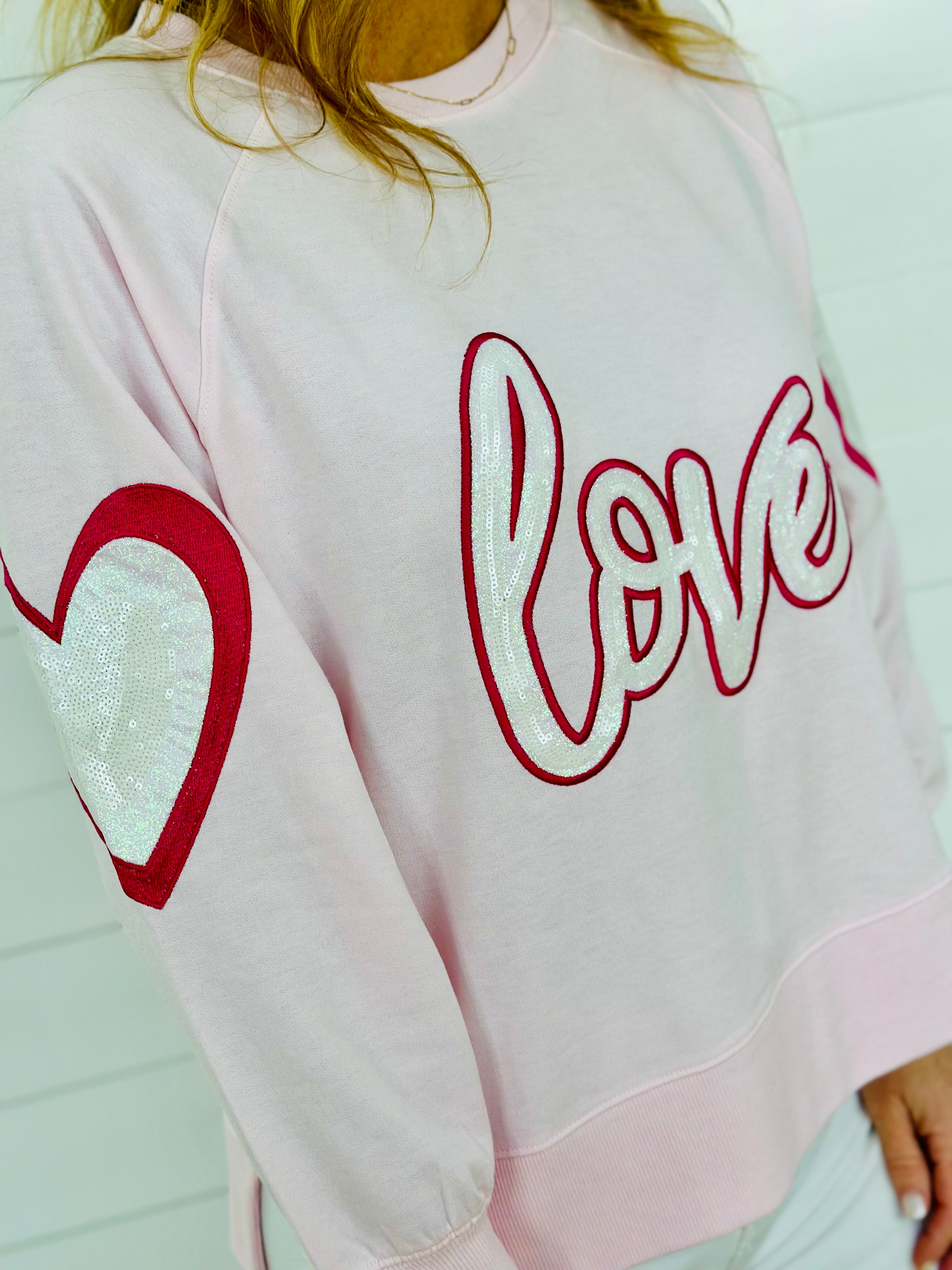 KATIE LOVE SWEATSHIRT-PINK