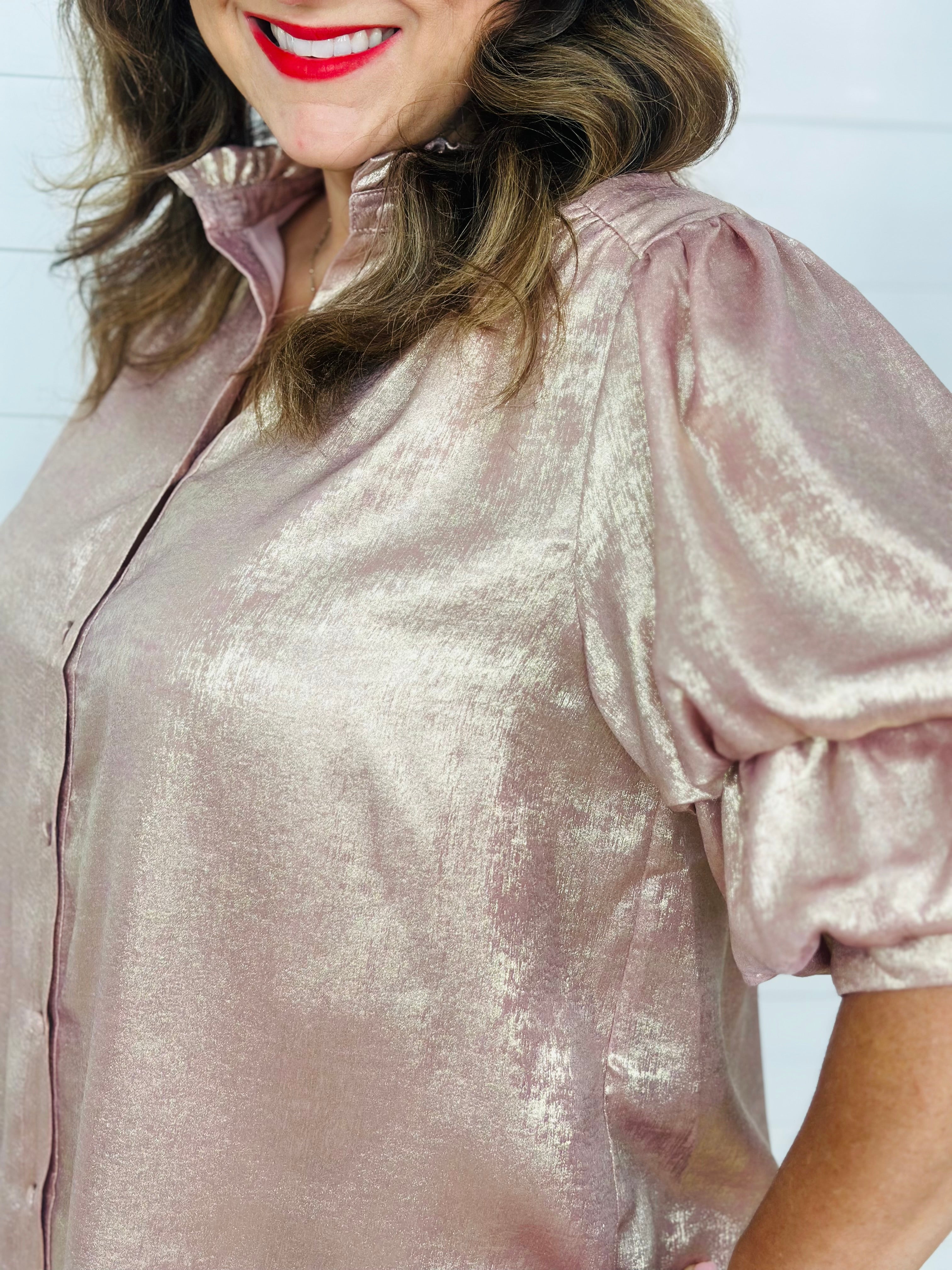 BLUSH SHIMMER TOP