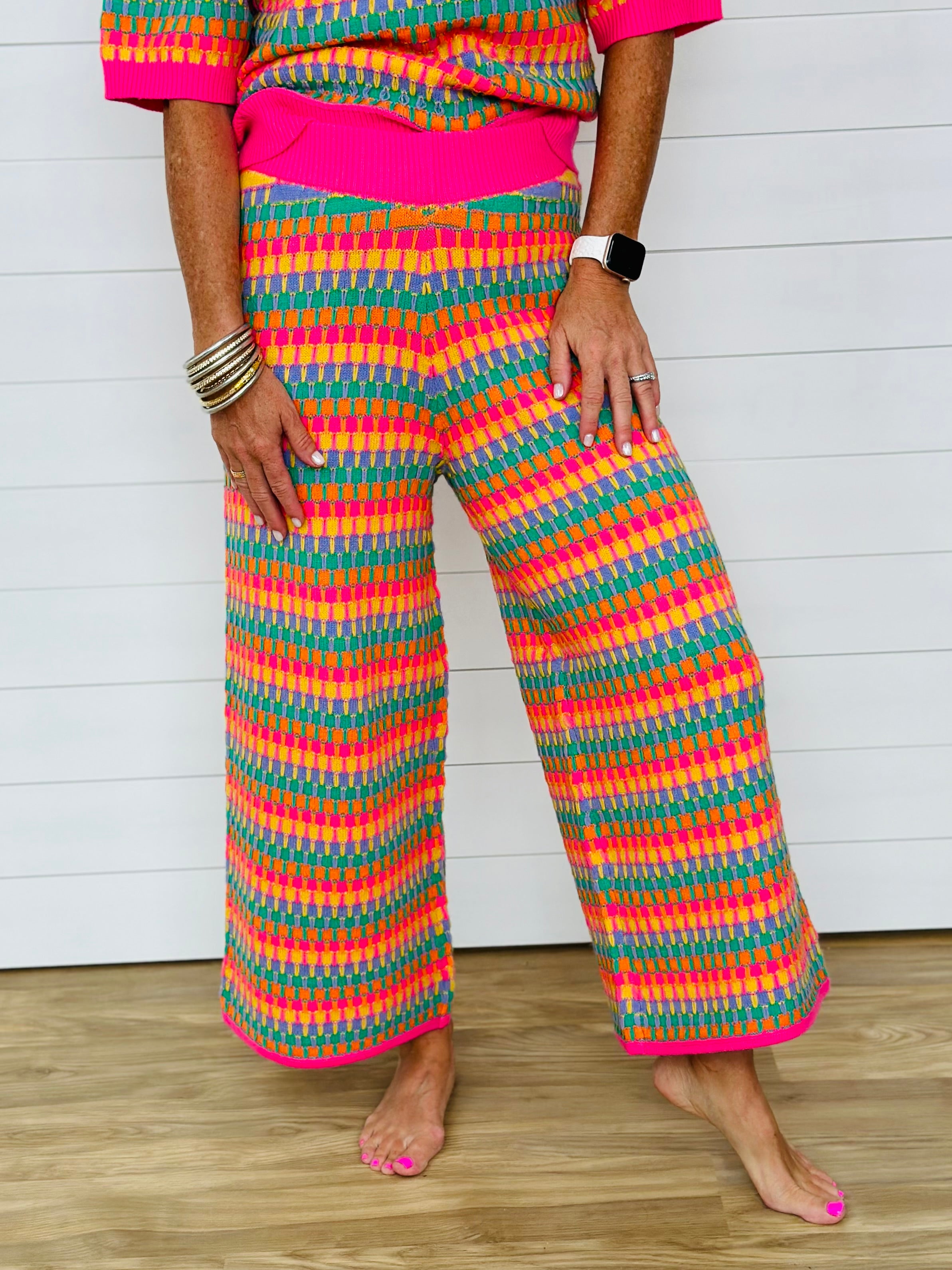 CANDY POP KNIT PANT-PINK