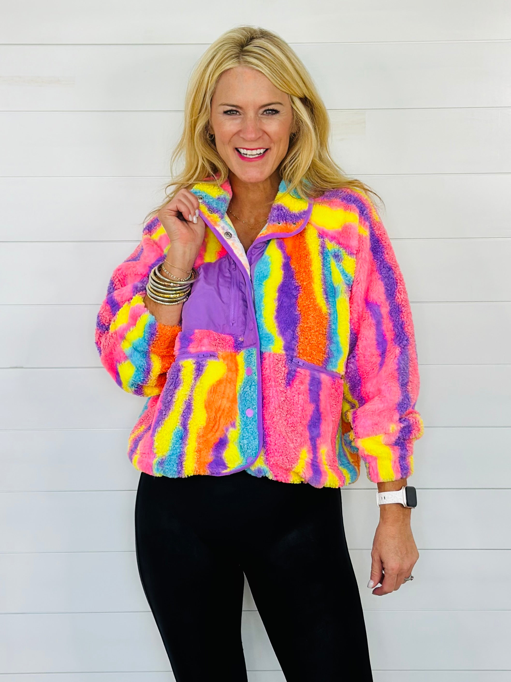 COTTON CANDY FLEECE JACKET