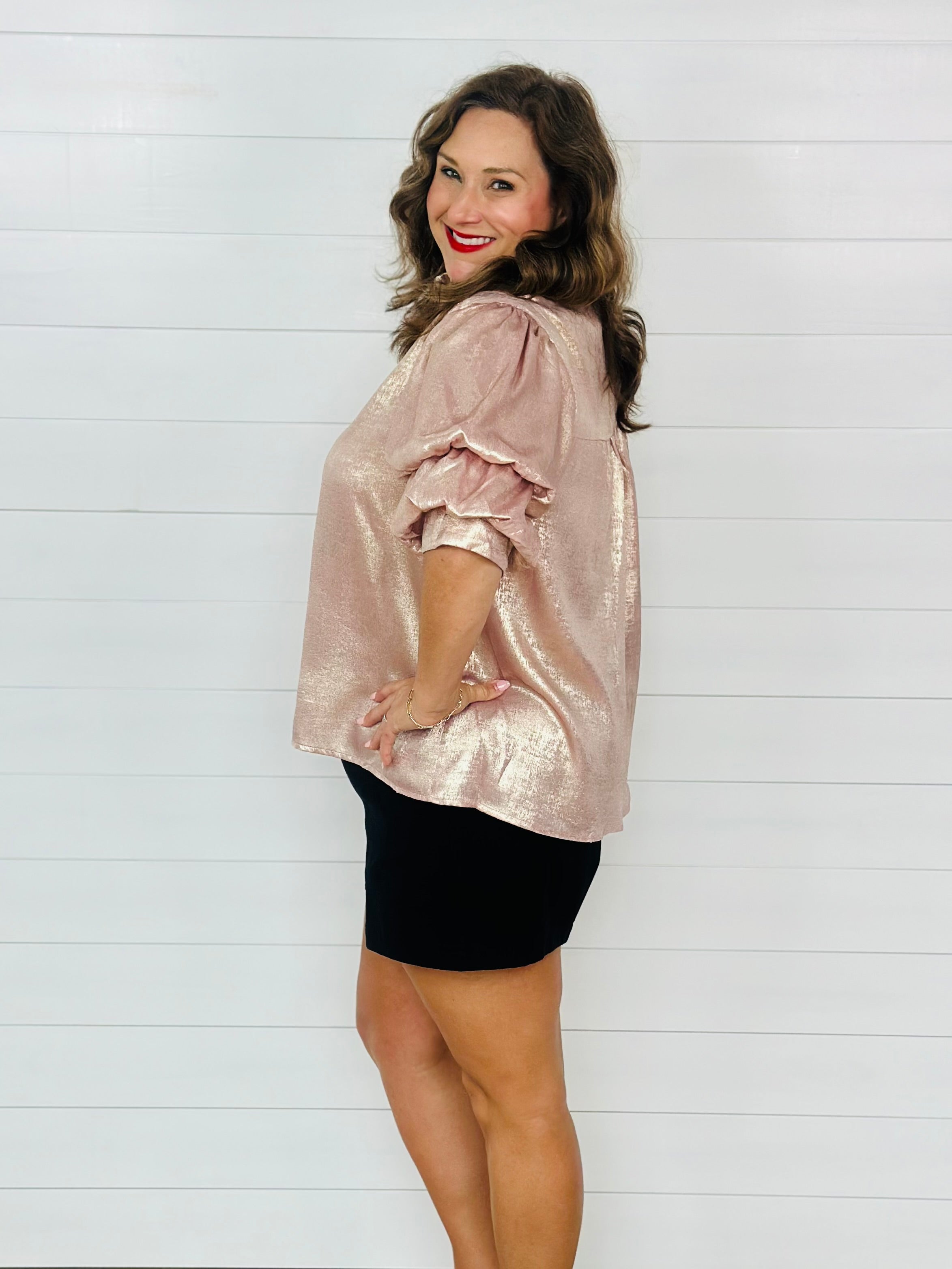 BLUSH SHIMMER TOP