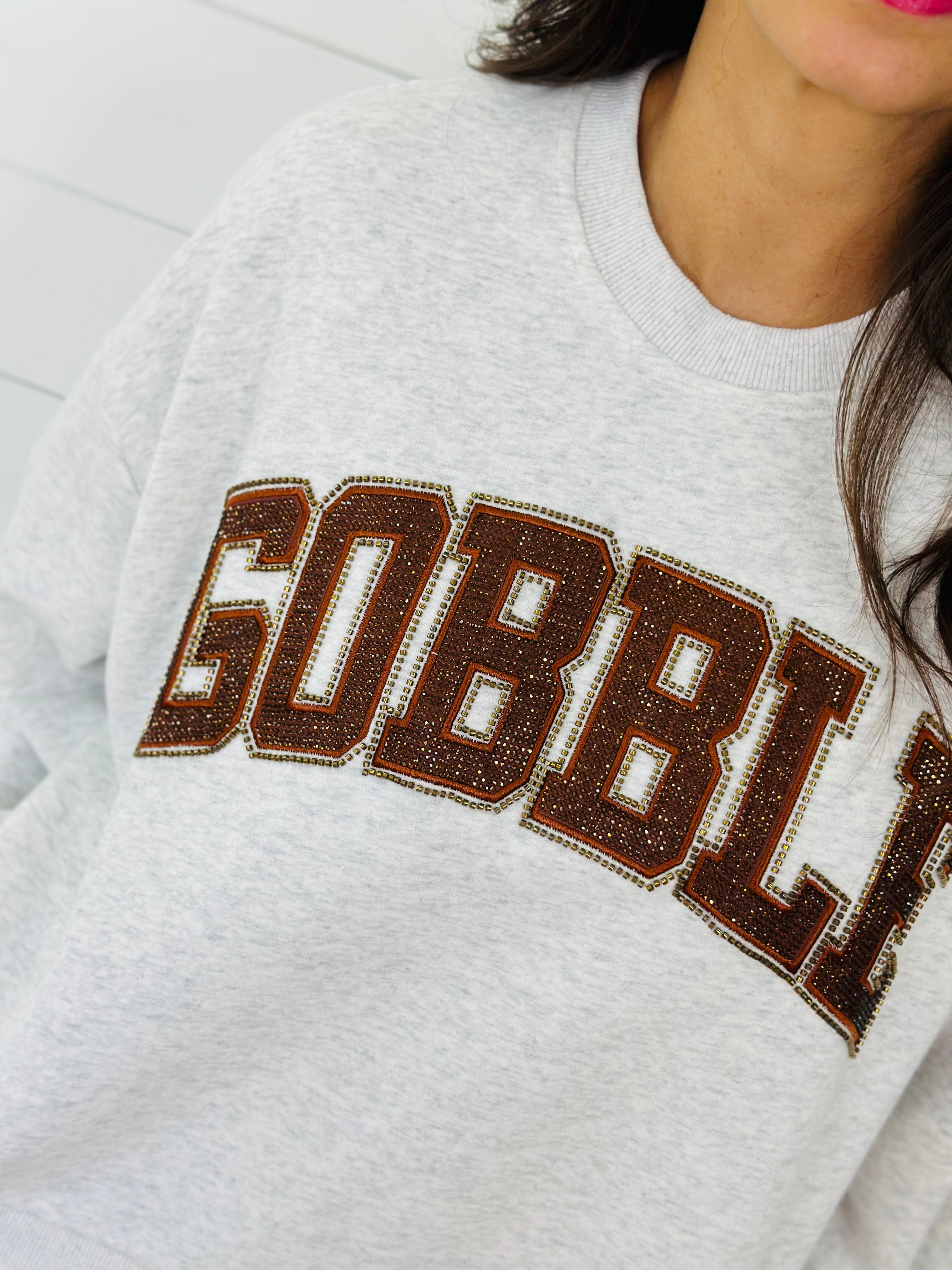 GREY GOBBLE SWEATSHIRT