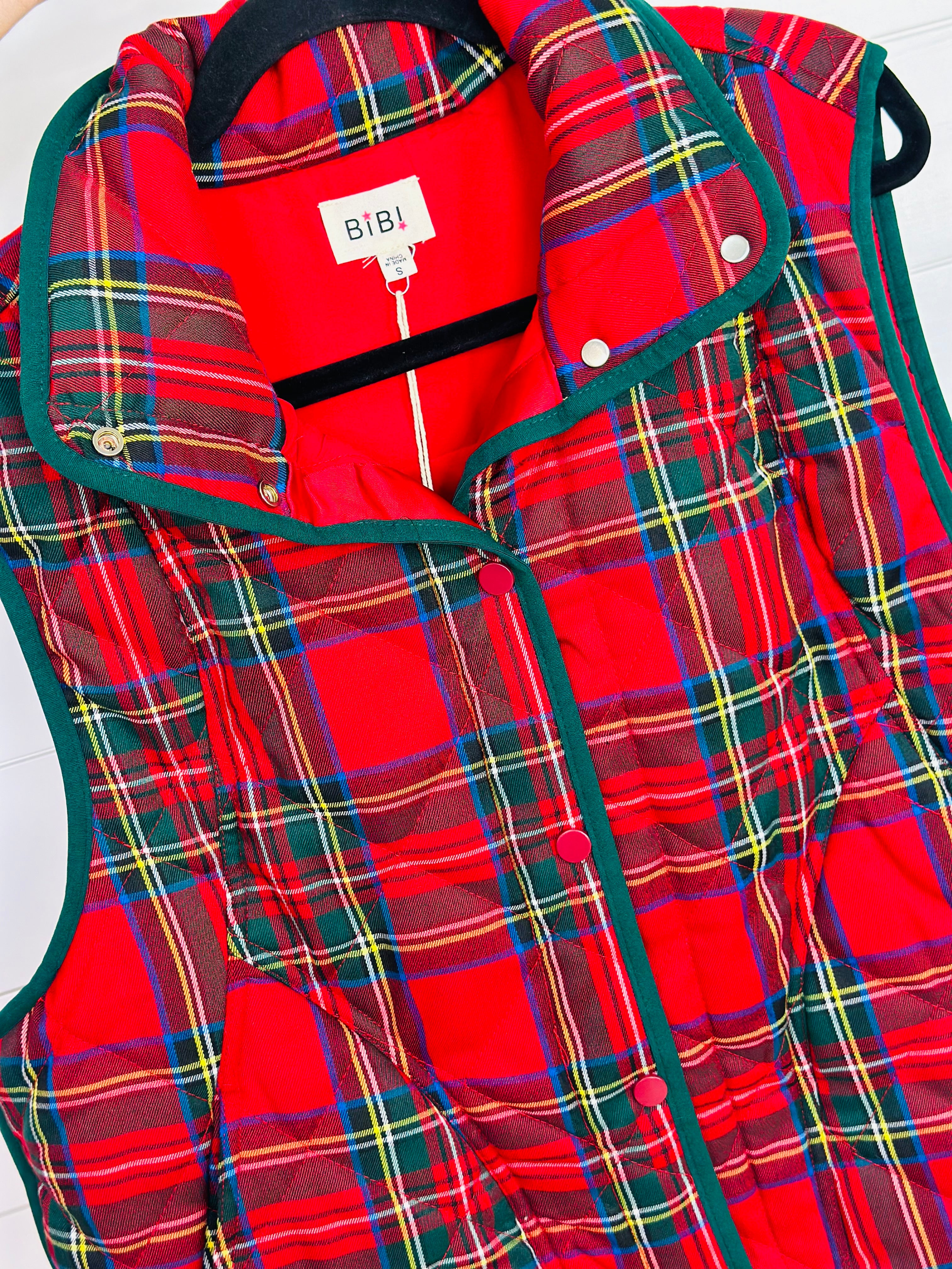 GOOD TIDINGS PLAID VEST