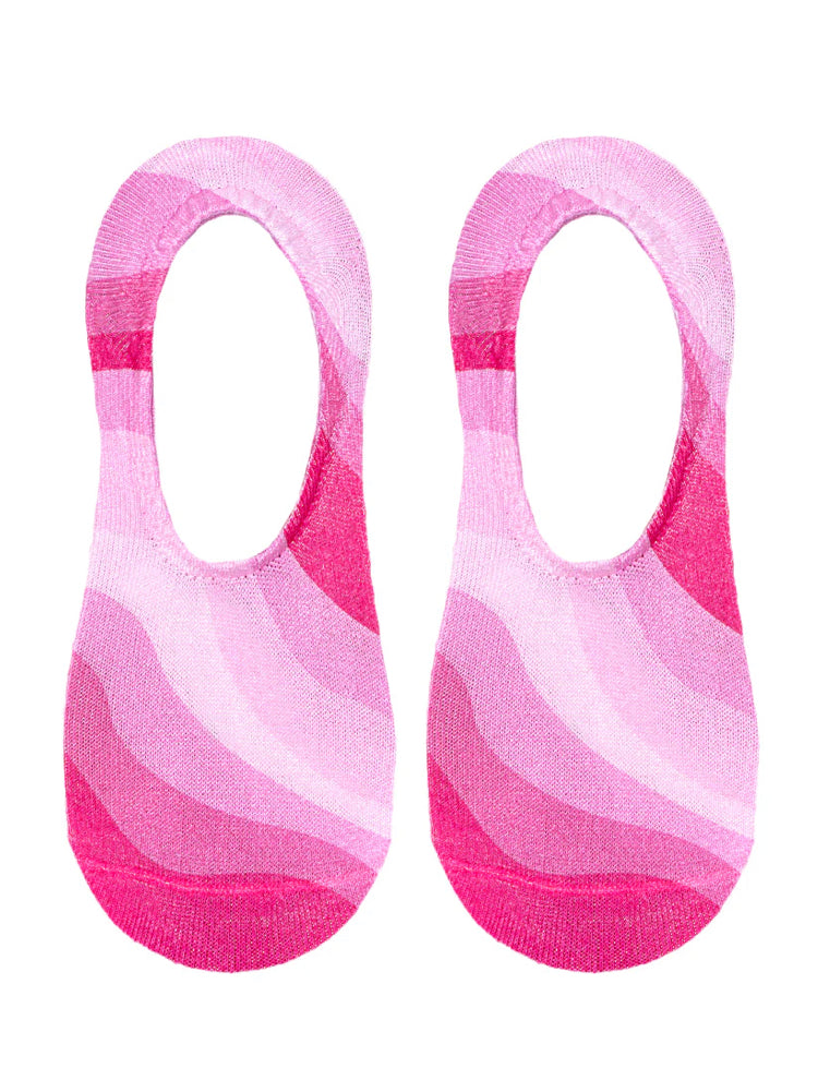 LINER SOCKS-PINK WAVE