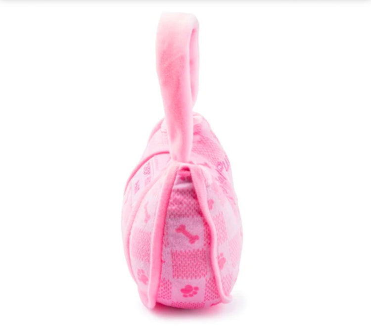 PINK CHECKER CHEWY VUITON BAG-SM