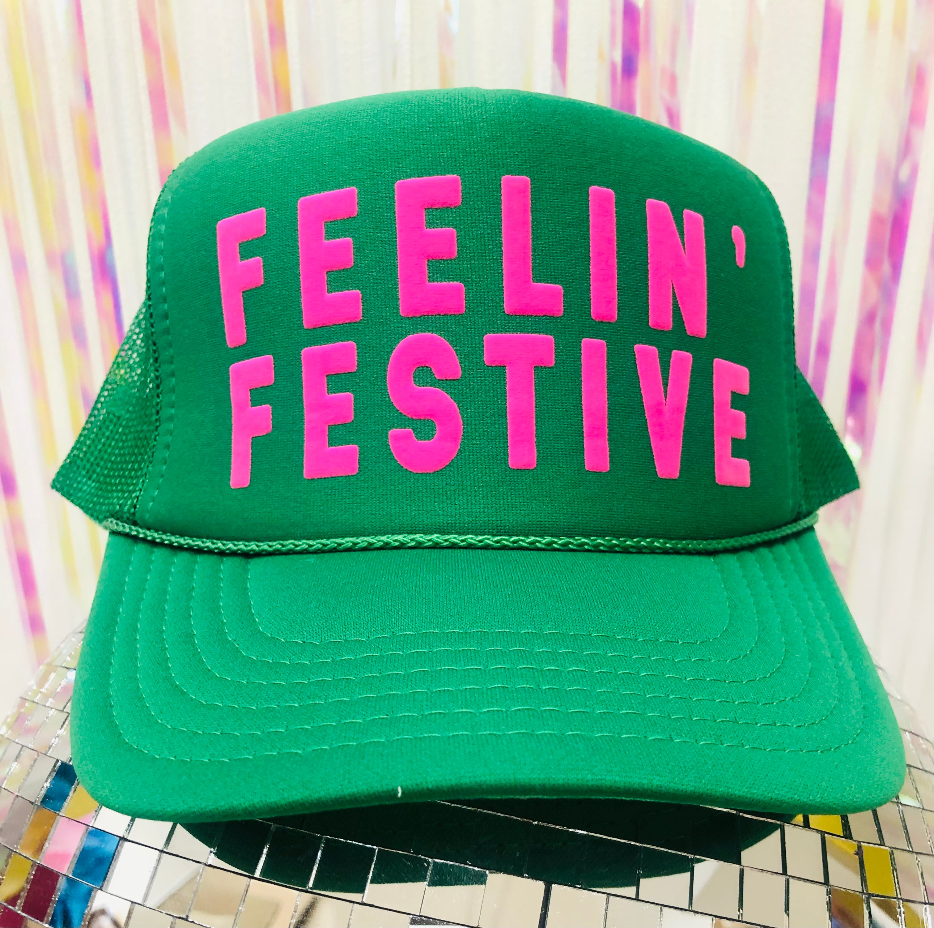 FEELIN FESTIVE TRUCKER HAT