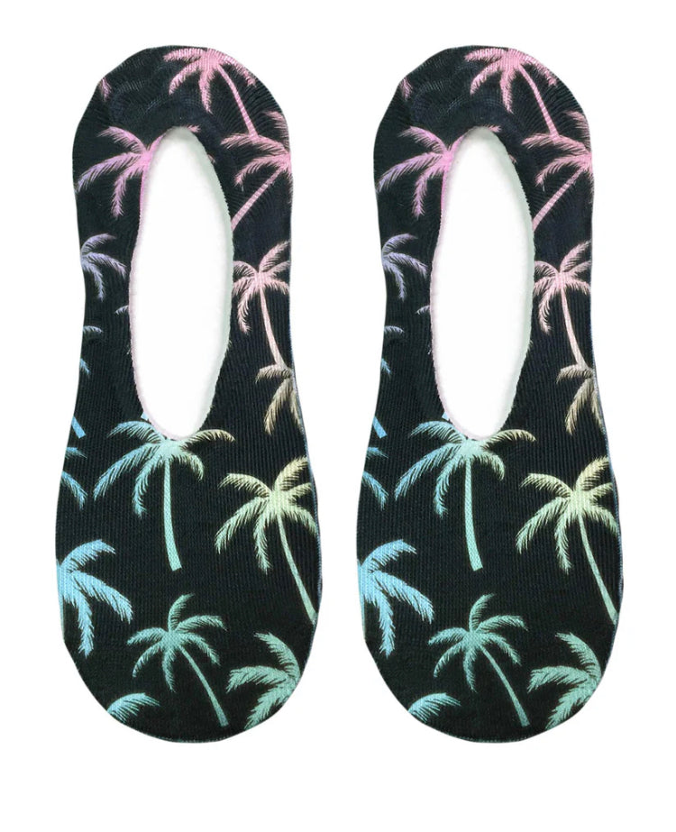 LINER SOCKS-PALM TREES