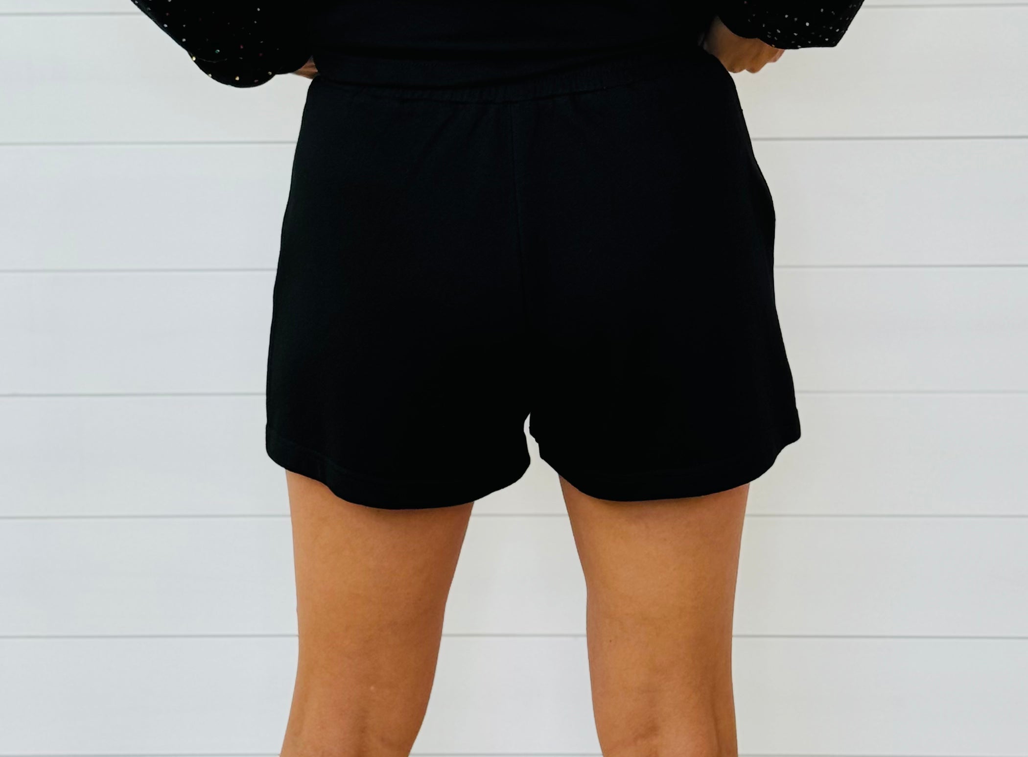 SPARKLE SHORT-BLACK