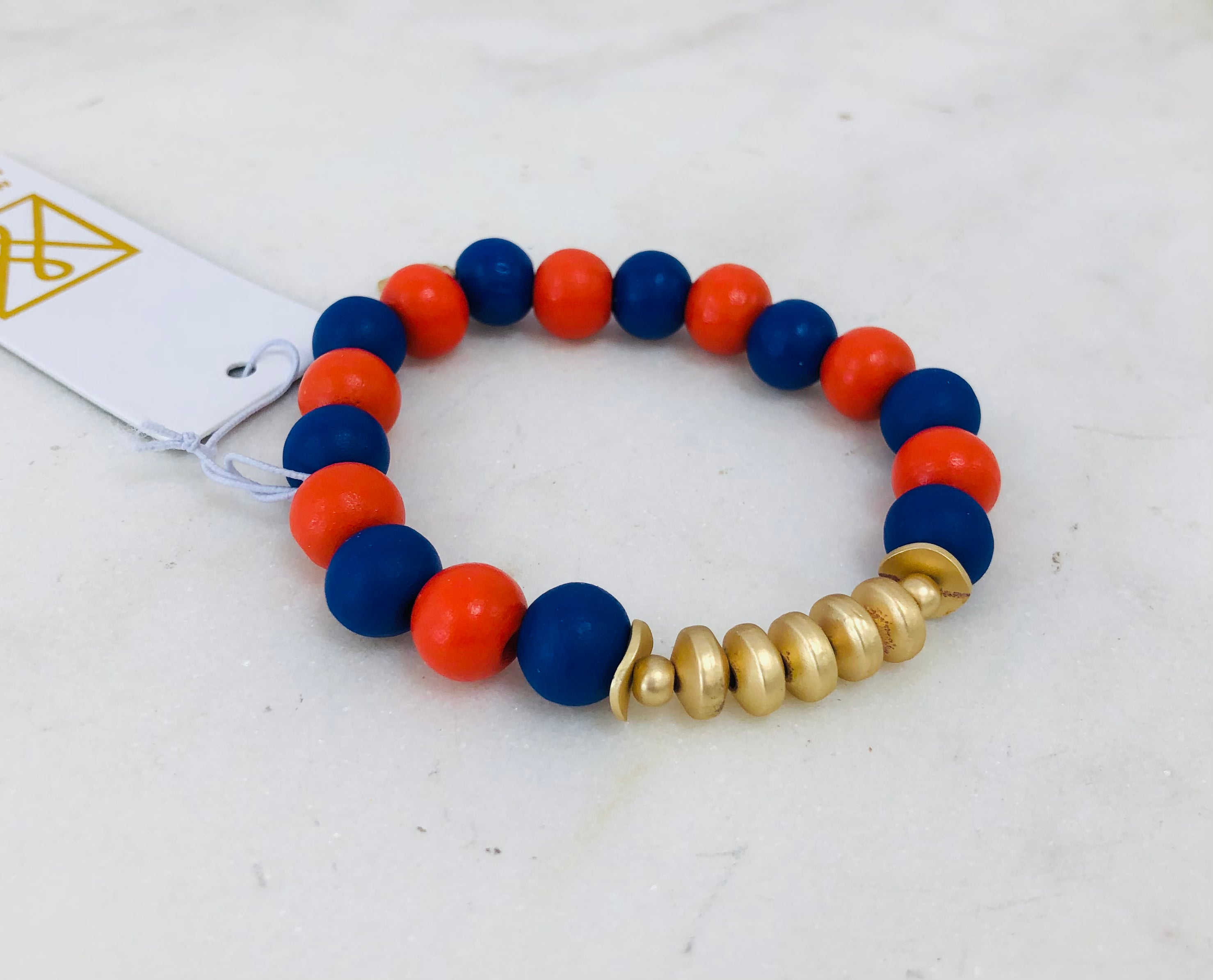 MYLES BRACELET-BLUE/ORANGE