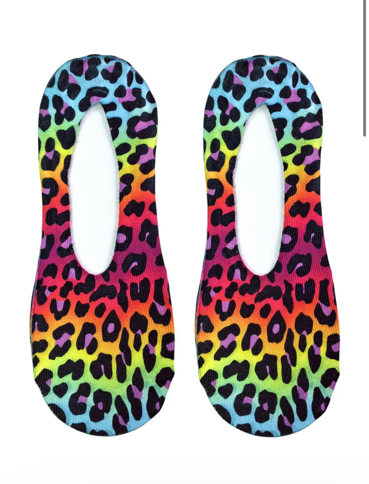 LINER SOCKS-NEON CHEETAH