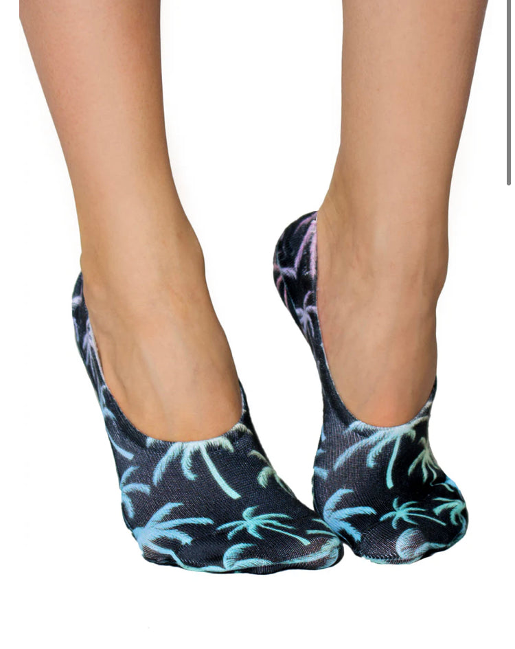 LINER SOCKS-PALM TREES