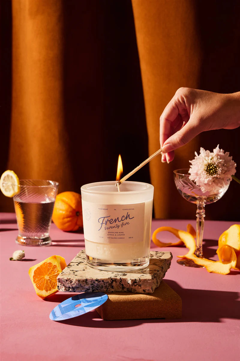 FRENCH 75 GLASS CANDLE