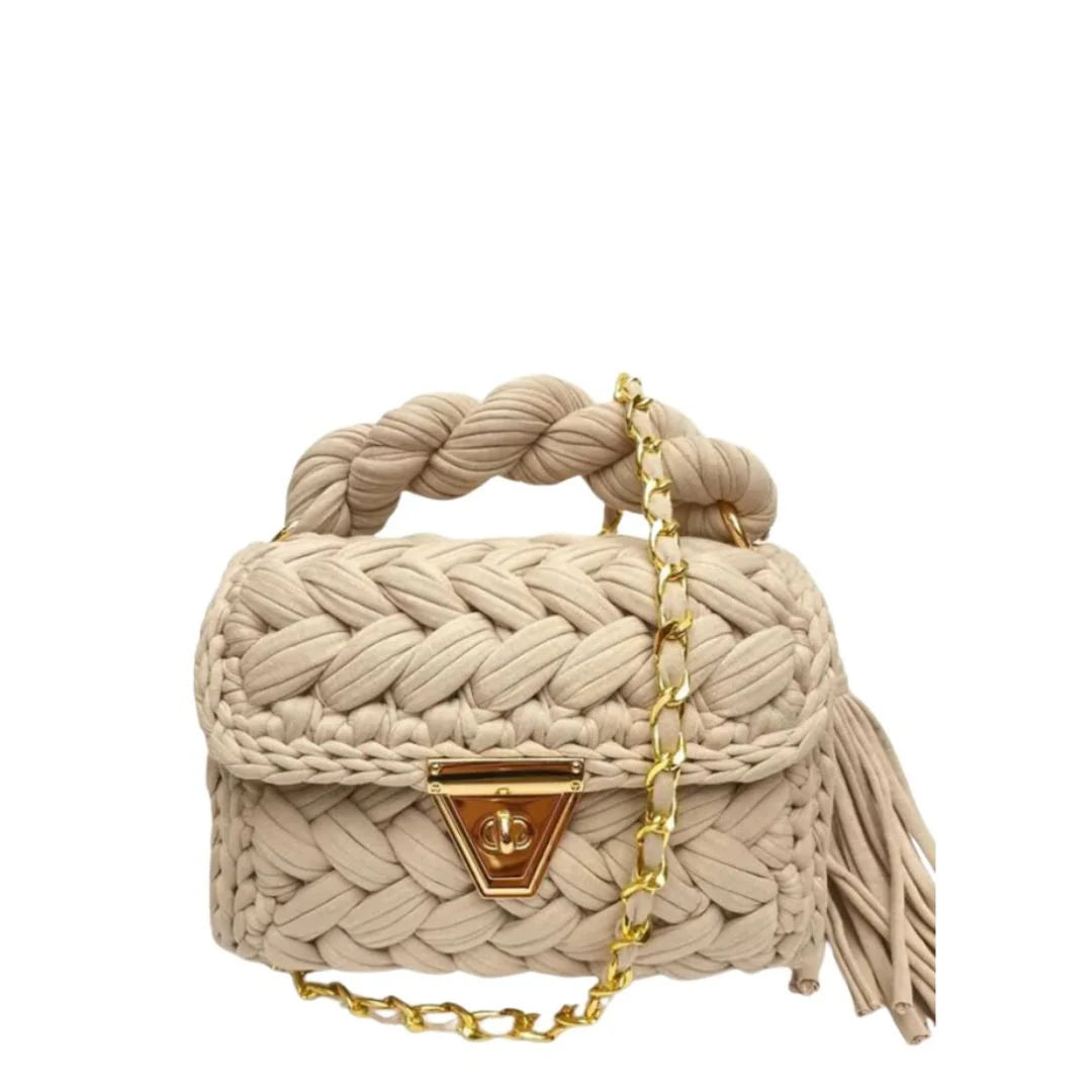 MONTEGO WOVEN BAG-IVORY