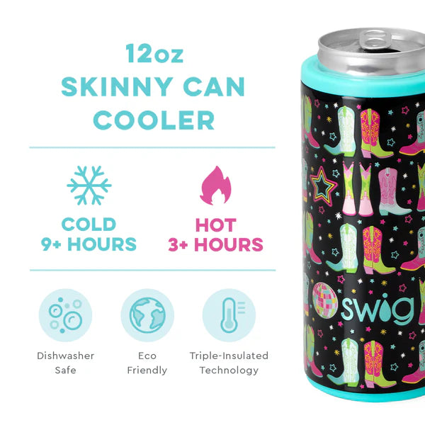 SWIG-DISCO COWGIRL SKINNY CAN COOLER