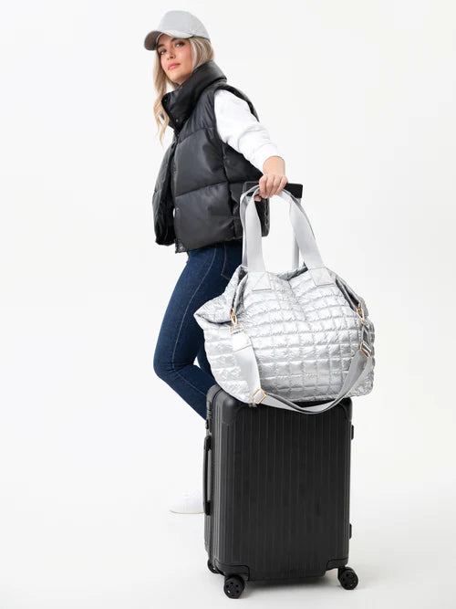 LOGAN TRAVEL TOTE-SILVER