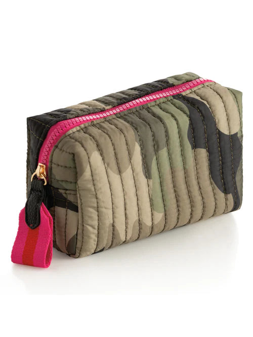 EZRA SMALL BOXY COSMETIC POUCH-CAMO