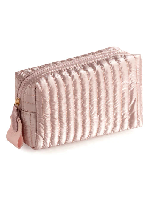 LOGAN SM BOXY COSMETIC POUCH-ROSE