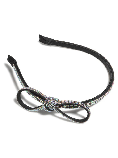 BOW HEADBAND-BLACK