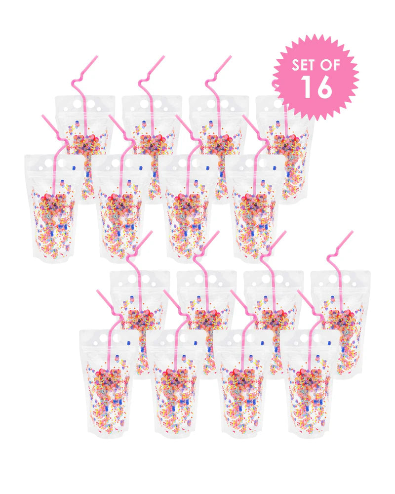 CONFETTI DRINK POUCHES