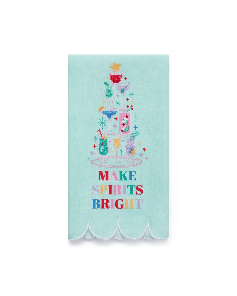 MAKE SPIRITS BRIGHT TEA TOWEL