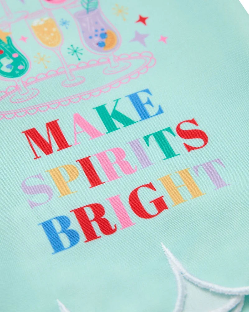 MAKE SPIRITS BRIGHT TEA TOWEL