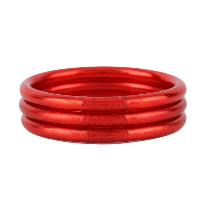 CRIMSON RED ALL WEATHER BANGLES-LARGE