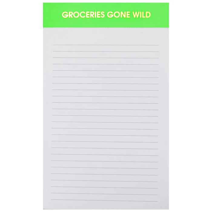 GROCERIES GONE WILD NOTEPAD