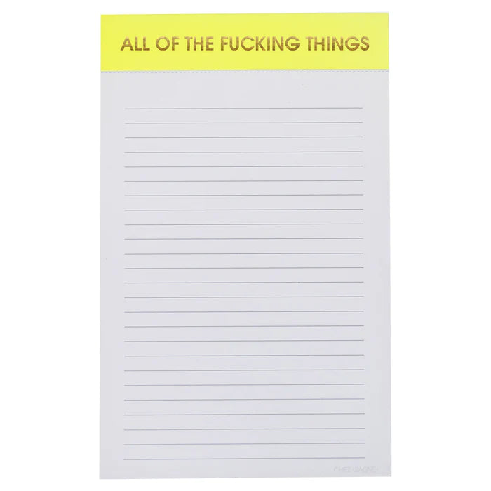 ALL THE F**KING THINGS NOTEPAD