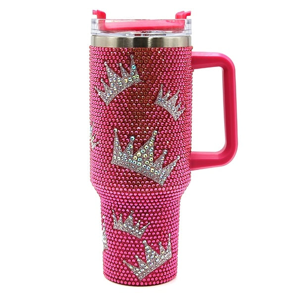 RHINESTONE CROWN 40oz TUMBLER